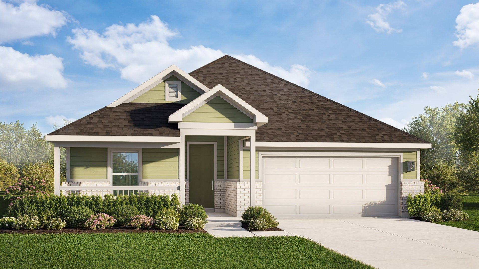 Contemporary Single-Family Home Design in Residential Architecture:Elevation A