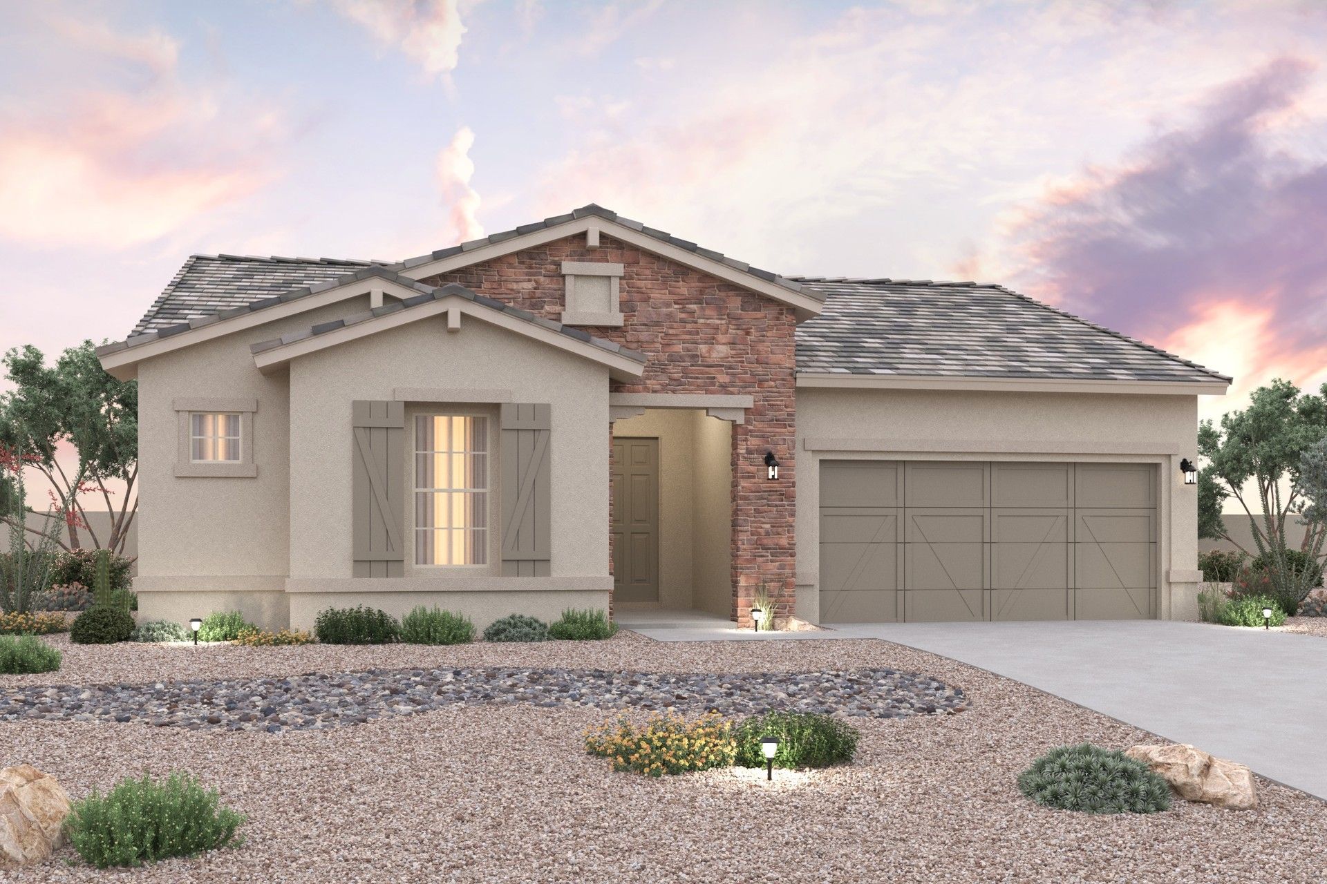 Elevation B – Ranch Hacienda:Elevation B – Ranch Hacienda