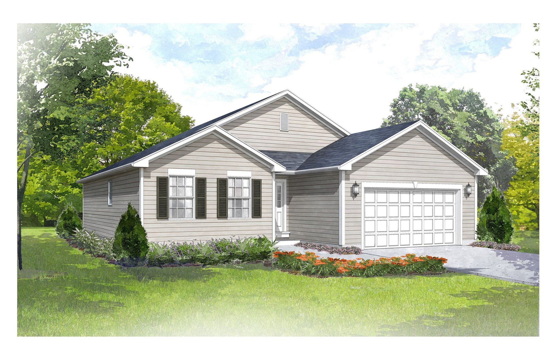 genesis 175 elevation A color rendering:Elevation A