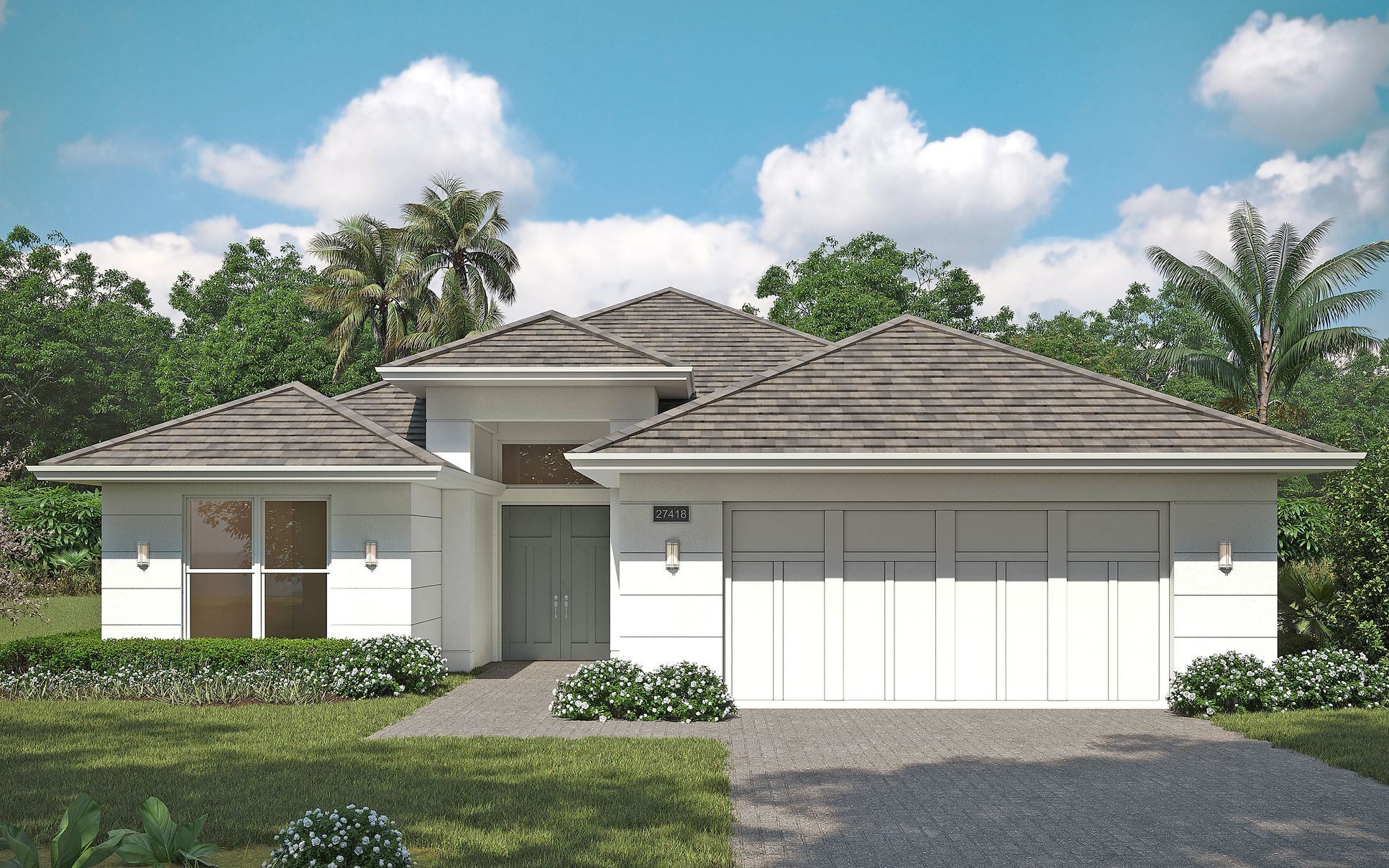 Contemporary Elevation | Cypress Grande:Contemporary Elevation | Cypress Grande