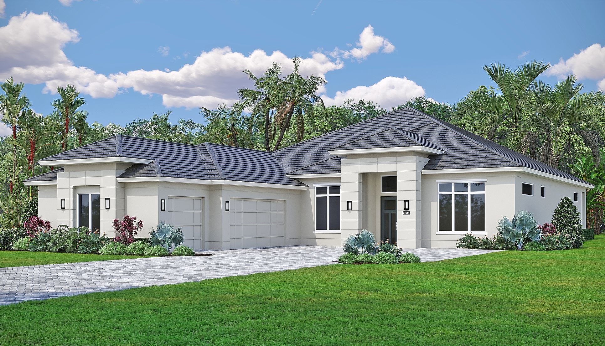 Contemporary V1 Elevation | Riviera:Contemporary V1 Elevation | Riviera
