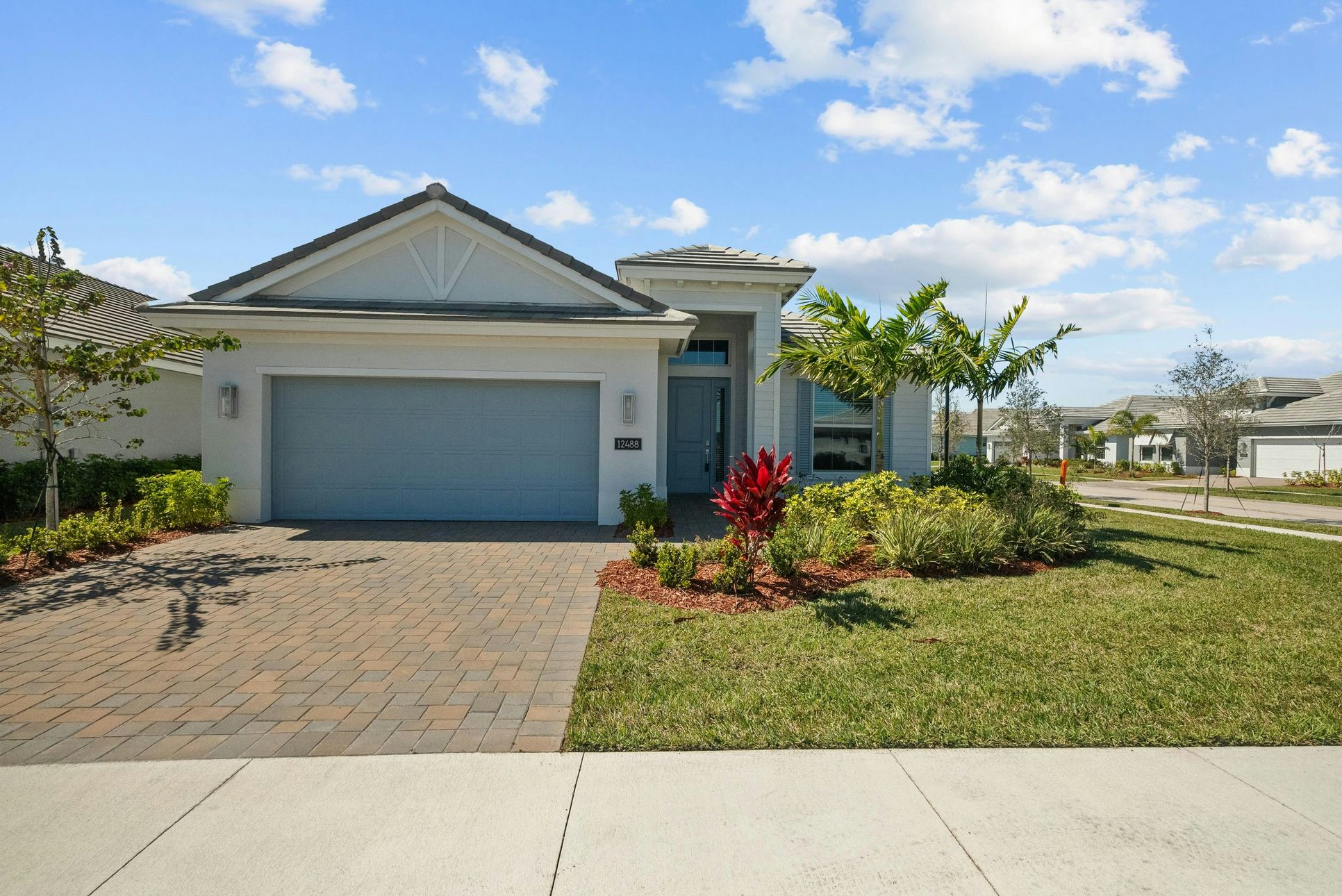 Front Elevation | 12488 SW Sunrise Lake Terrace:Front Elevation | 12488 SW Sunrise Lake Terrace