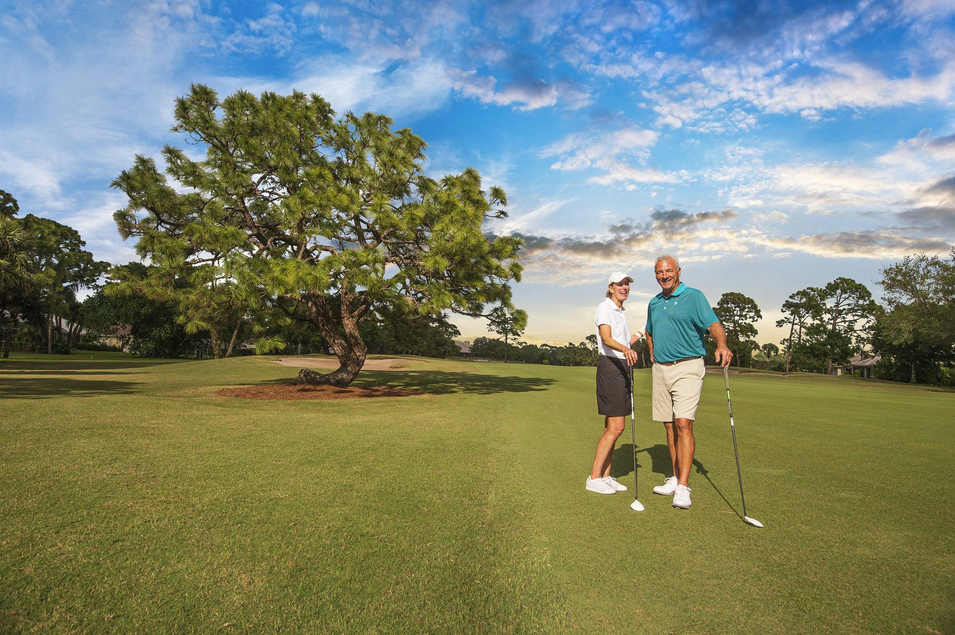 Golf Course with Golfers | Bent Pine Preserve:Golf Course with Golfers | Bent Pine Preserve