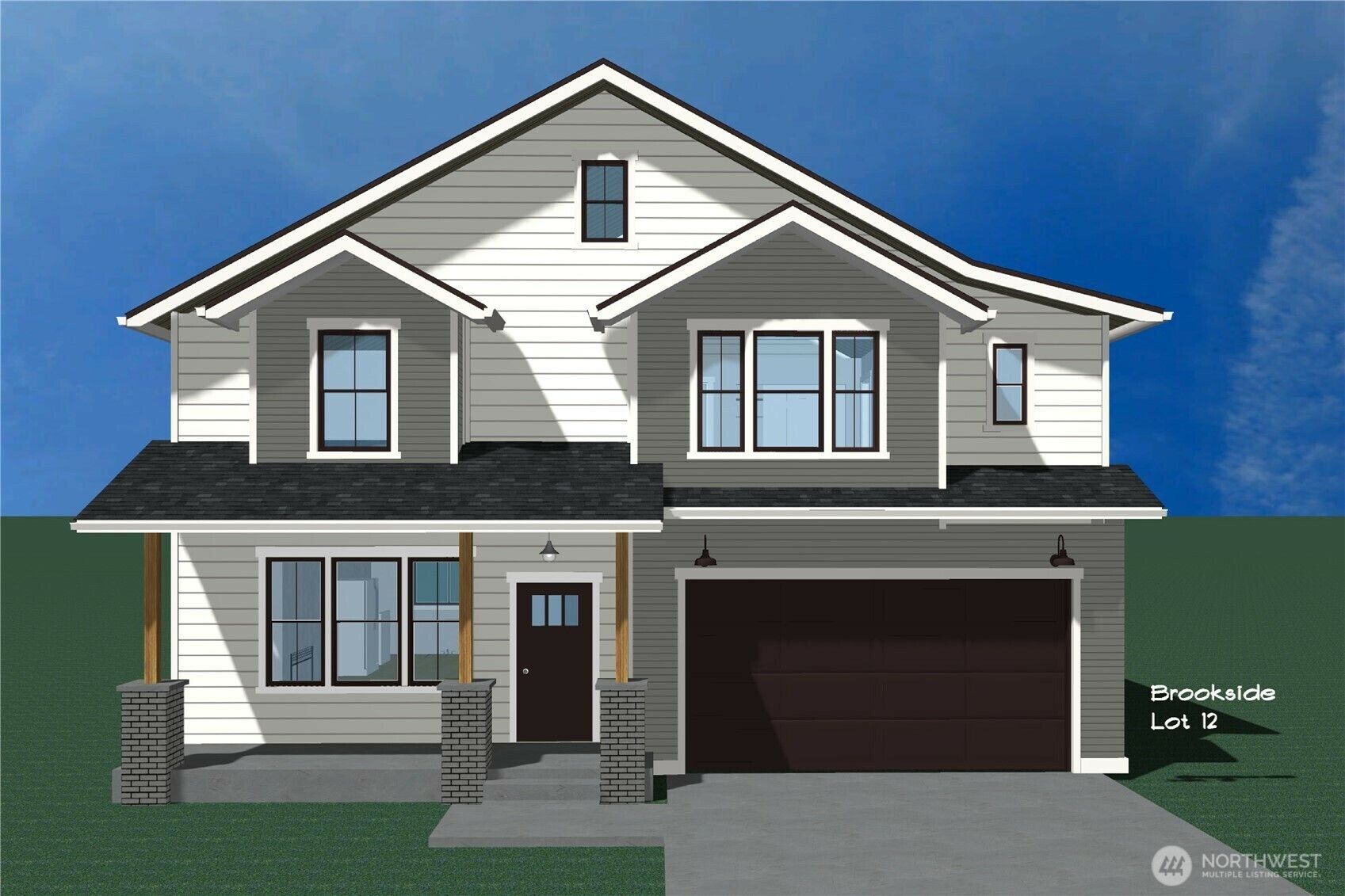 House Rendering:Similar to the actual home