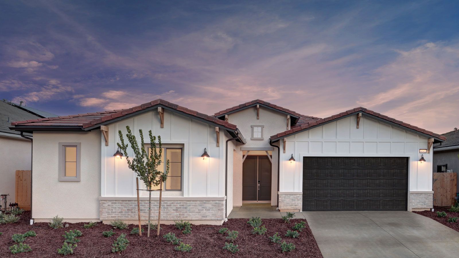 Exterior:Cali Modern Farmhouse - similar home shown