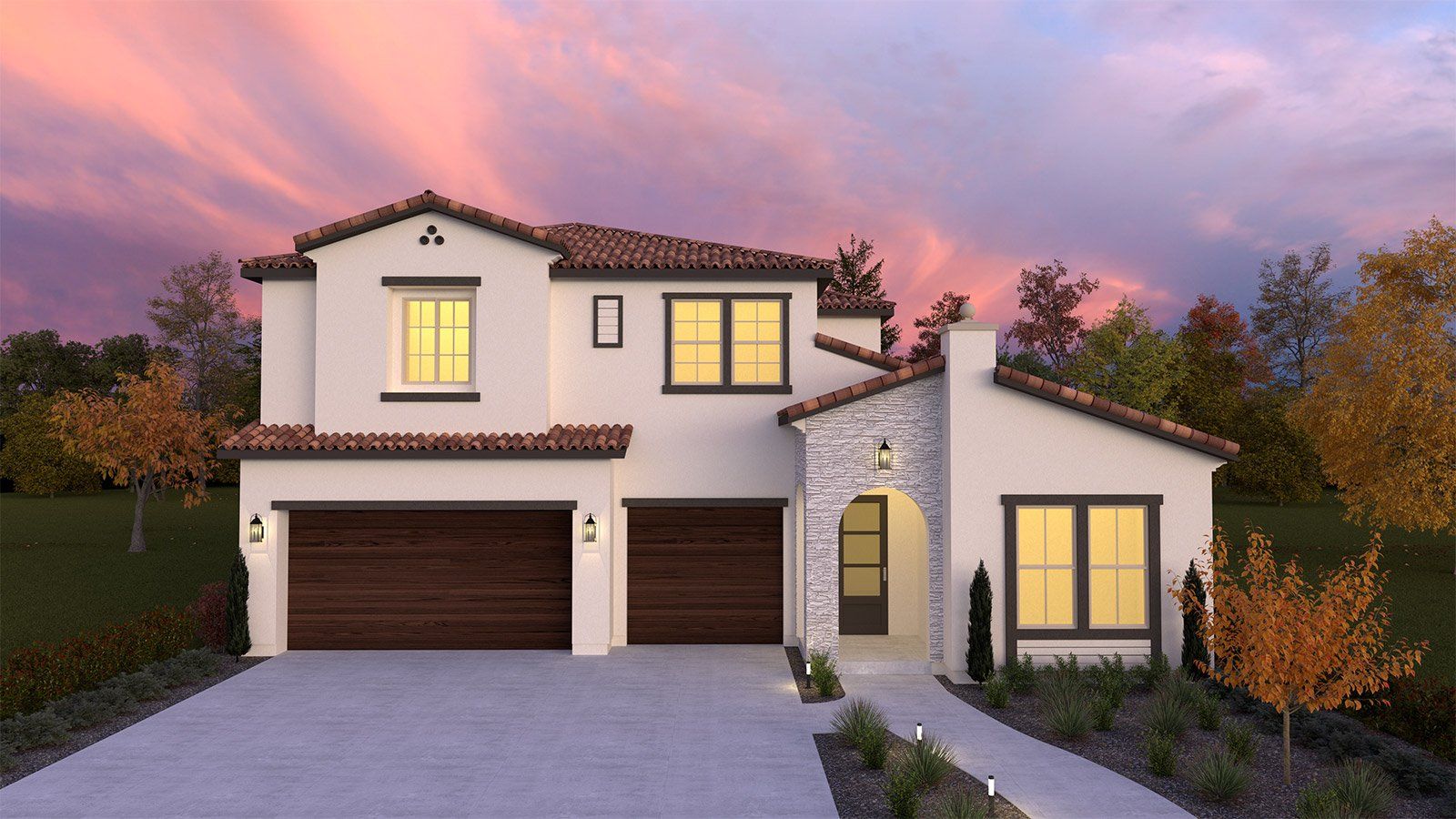 Aria | Modern Spanish with Stone Exterior