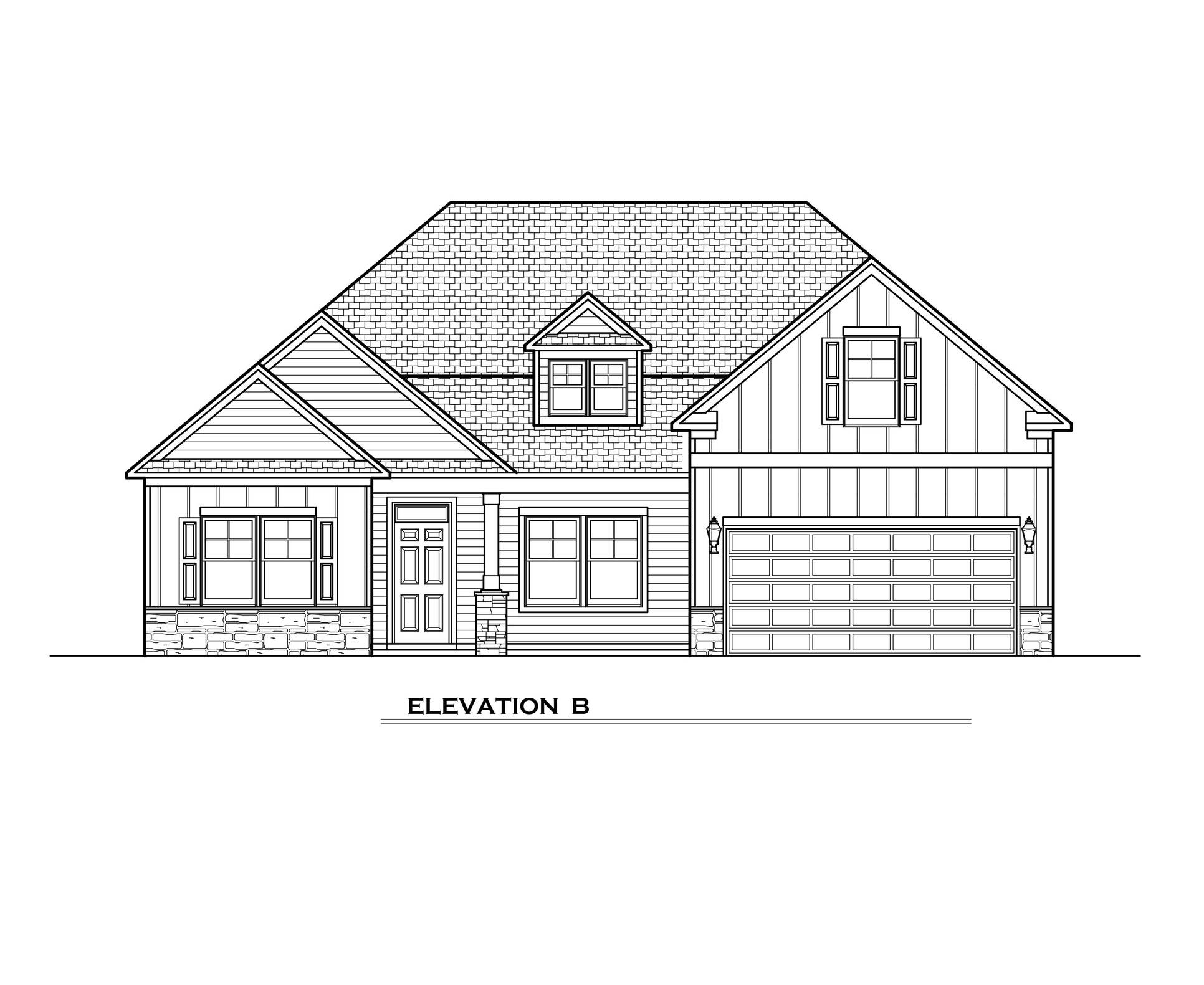 Elevation B:Elevation B