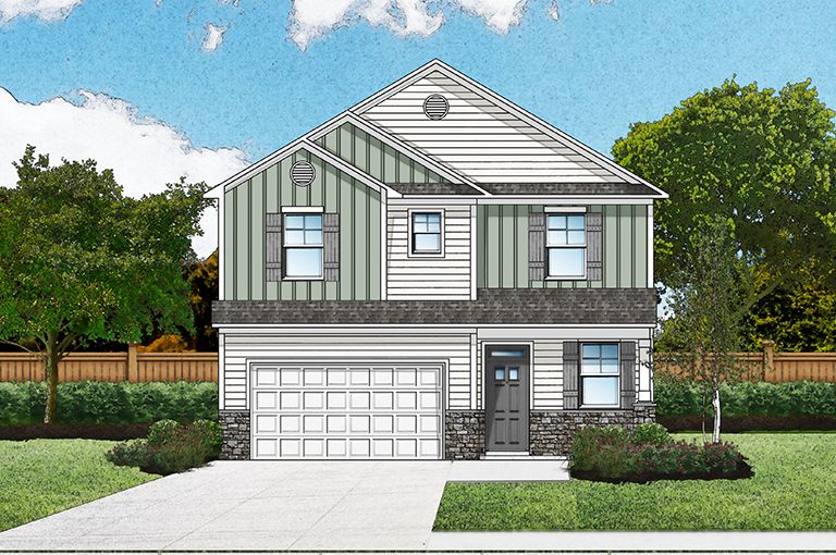 Elevation B:Elevation B