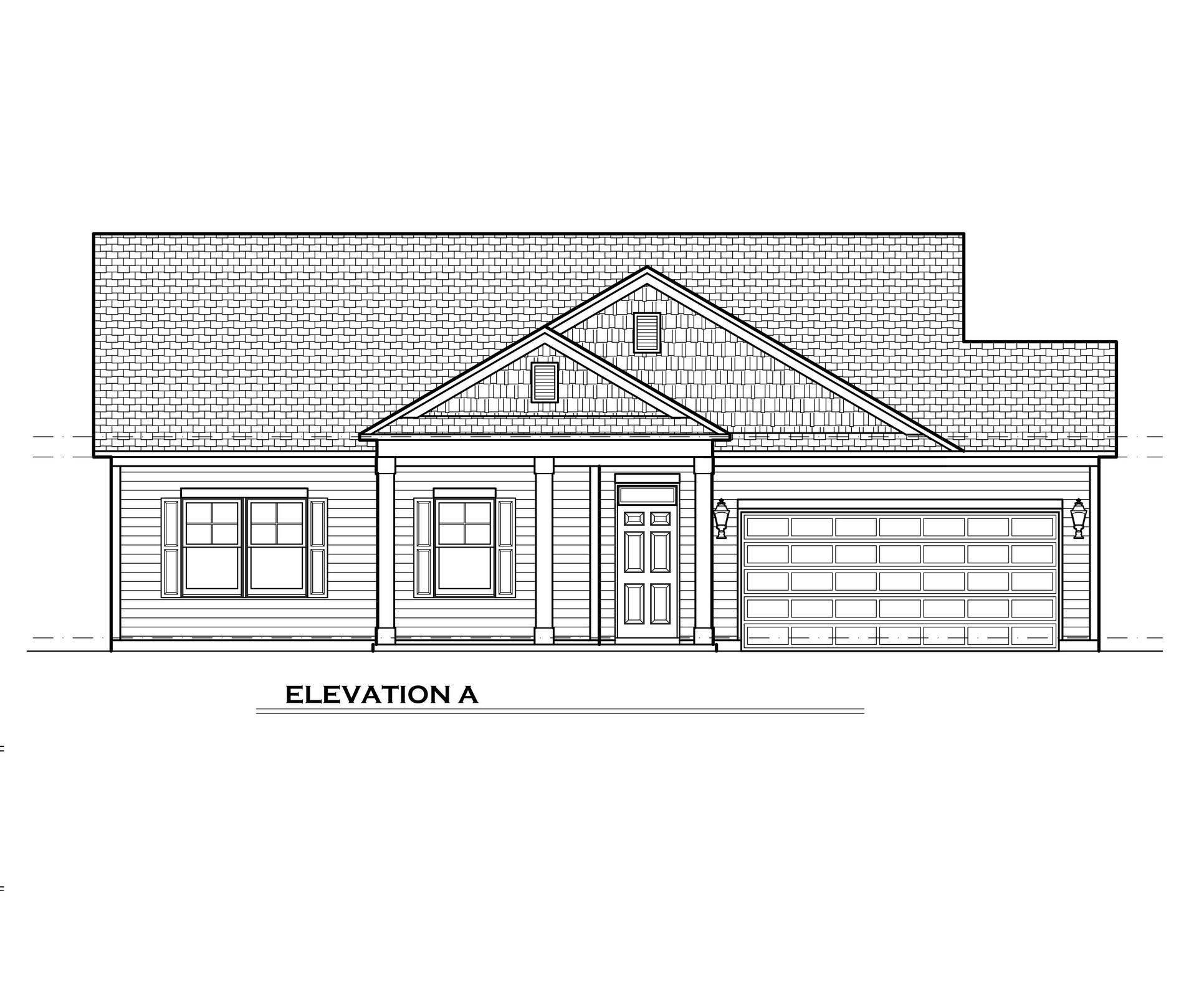 Elevation A:Elevation A