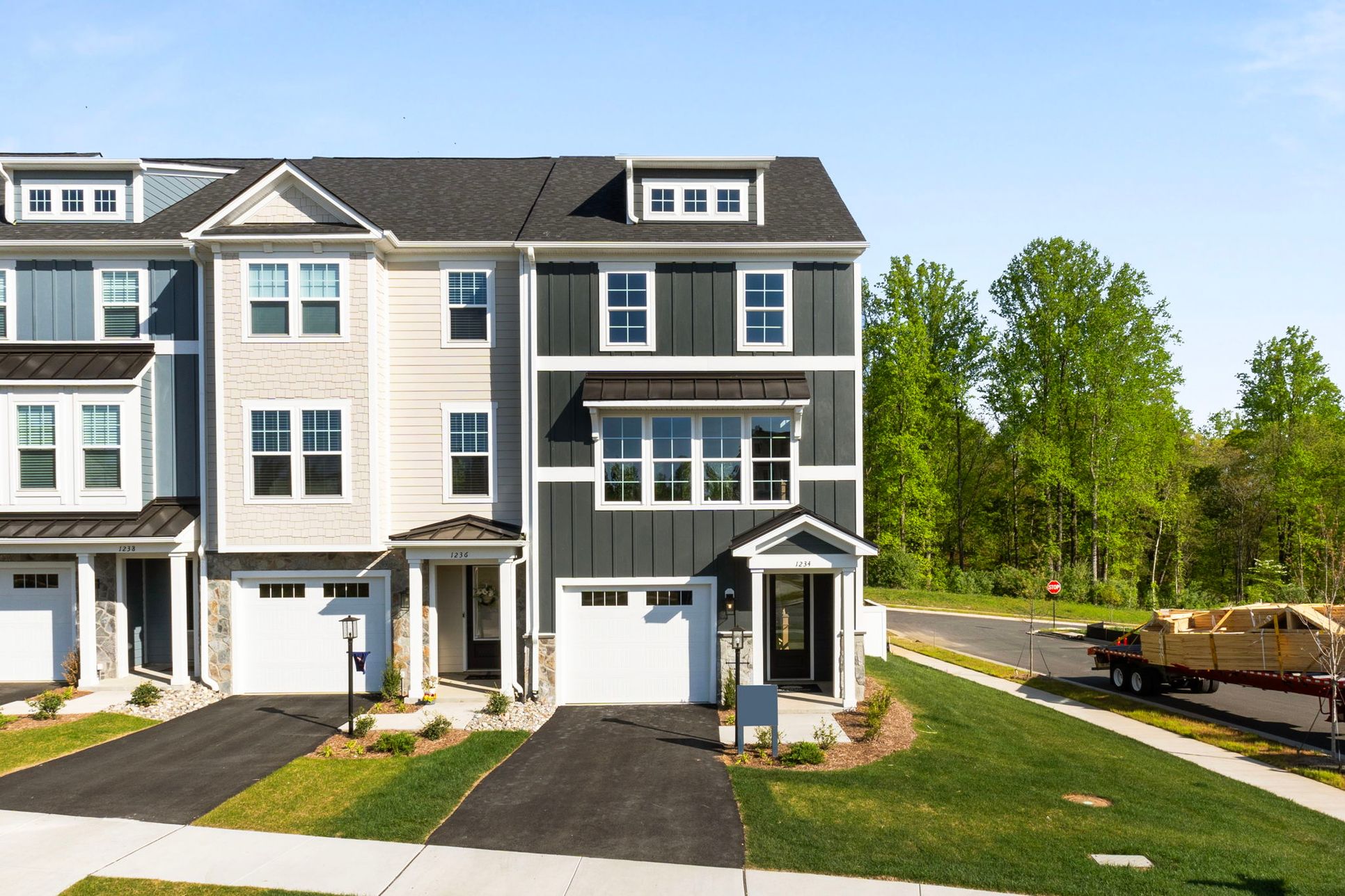 Exterior:The Holly I Townhome Model - Brookhill - Elevation C