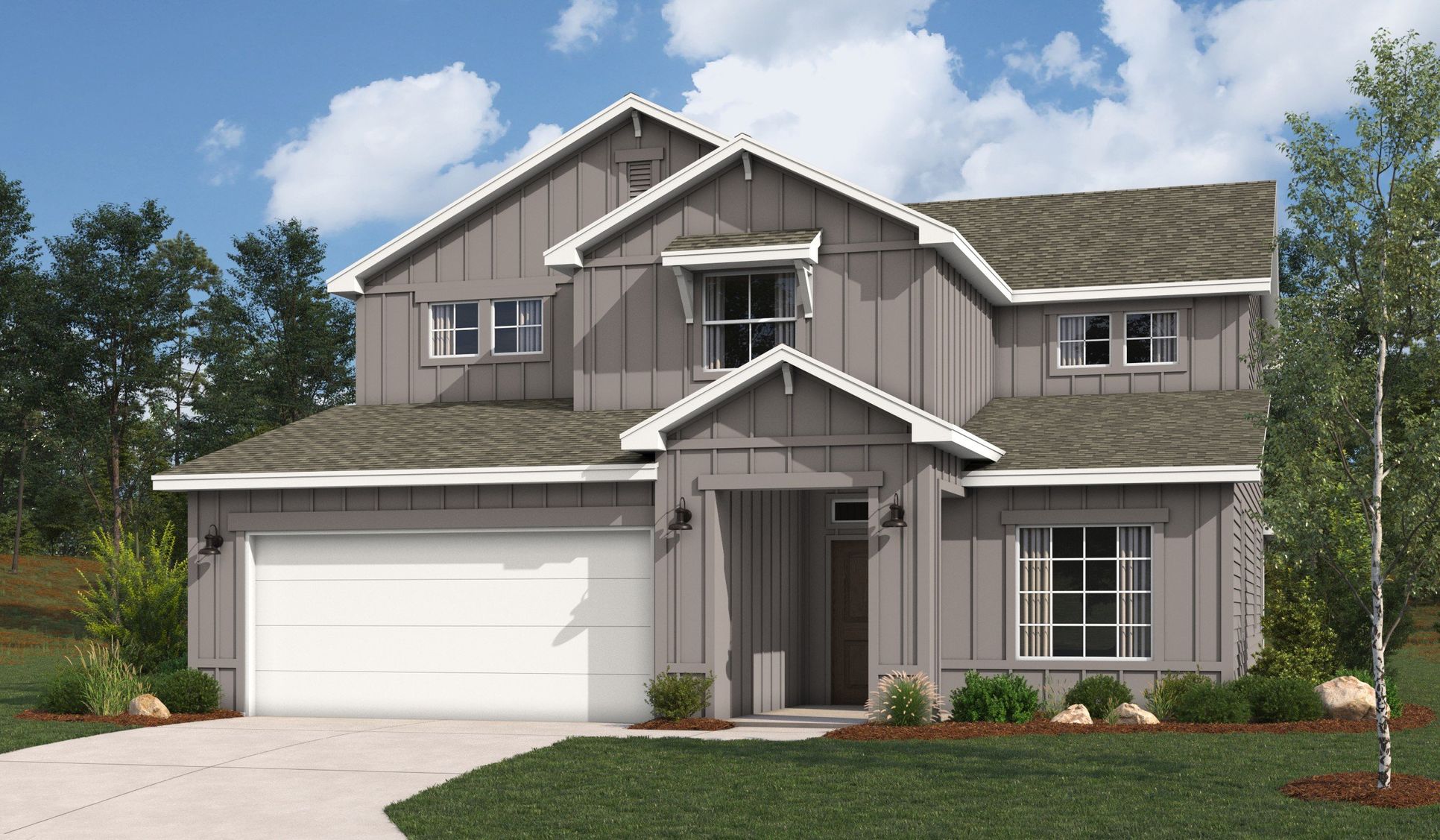 SA 2695 Poinsettia Farmhouse I-2:Farmhouse 2 Elevation