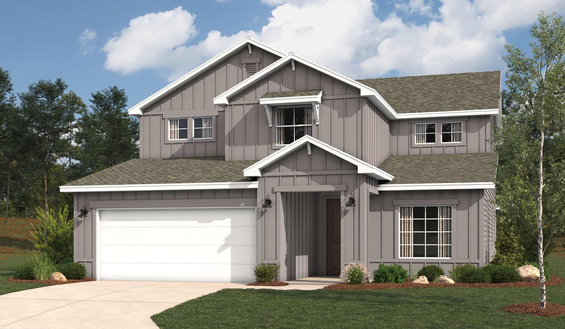 2695_Poinsettia II_Farmhouse_I-2_Gen3_elev_DAY Hickory Ridge:Farmhouse 2 Elevation