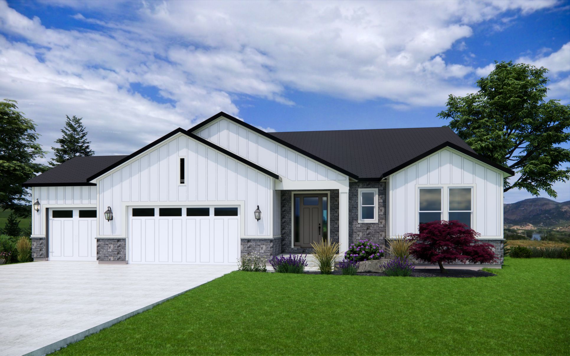 Harrison - 3 Car Farmhouse #48