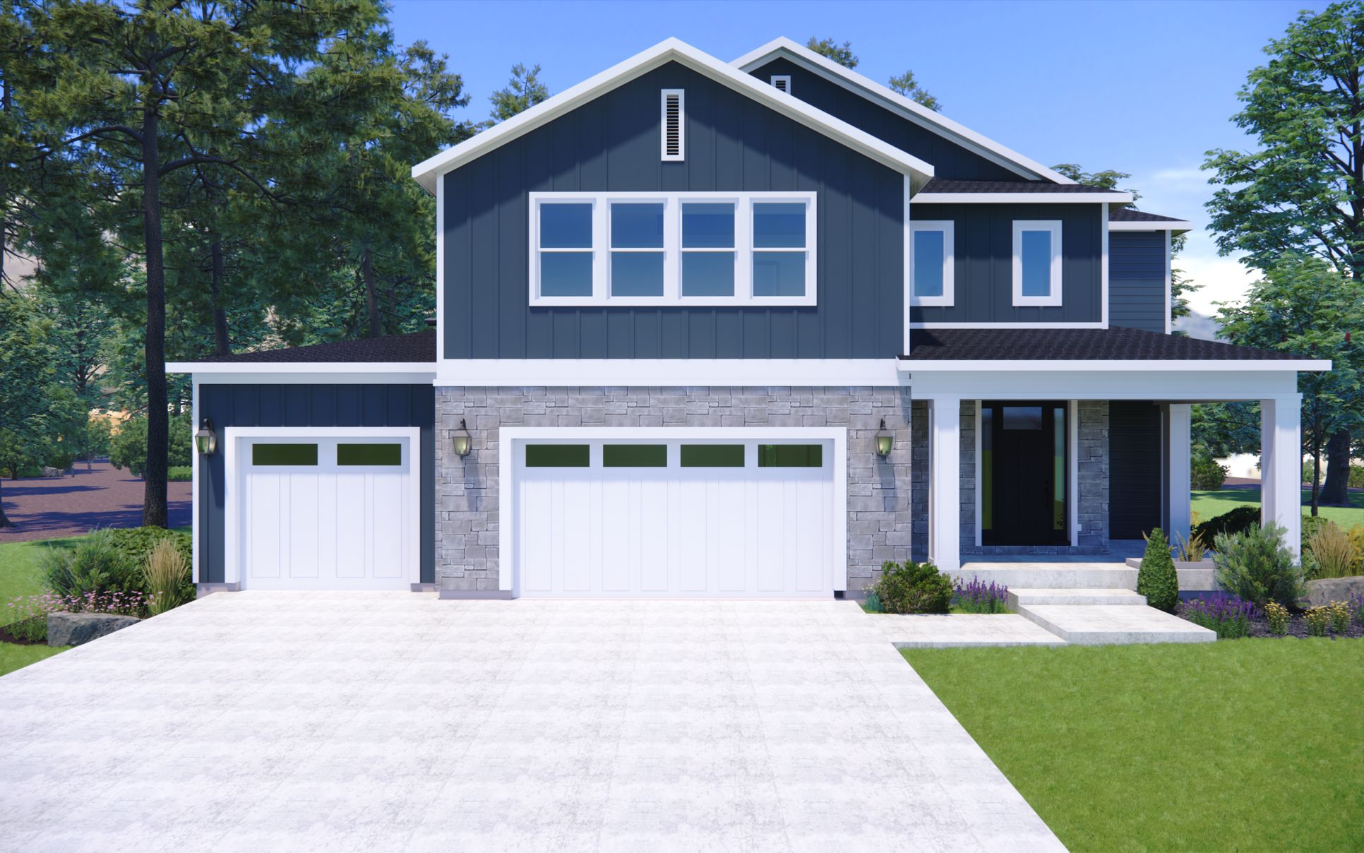 Dylan A Farmhouse 3 Car CS28