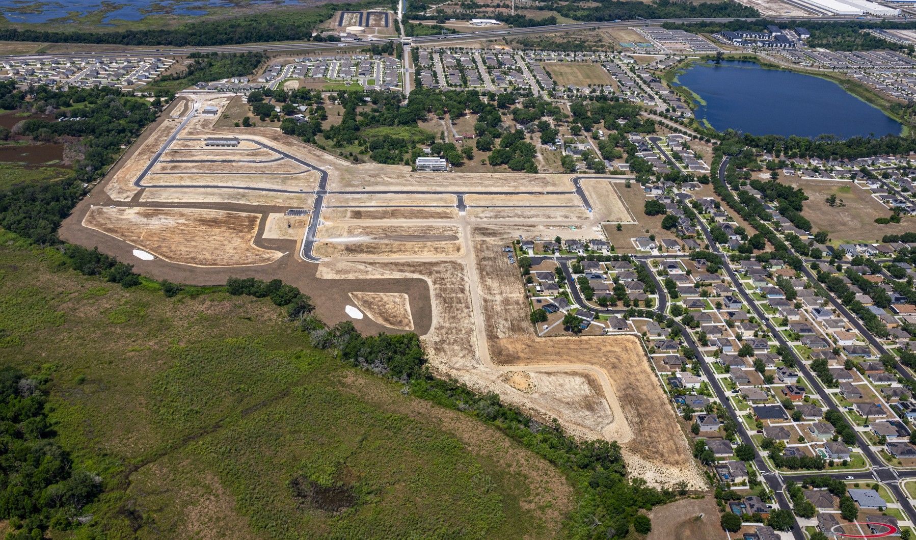 Aerial of Eden Crest in Apopka