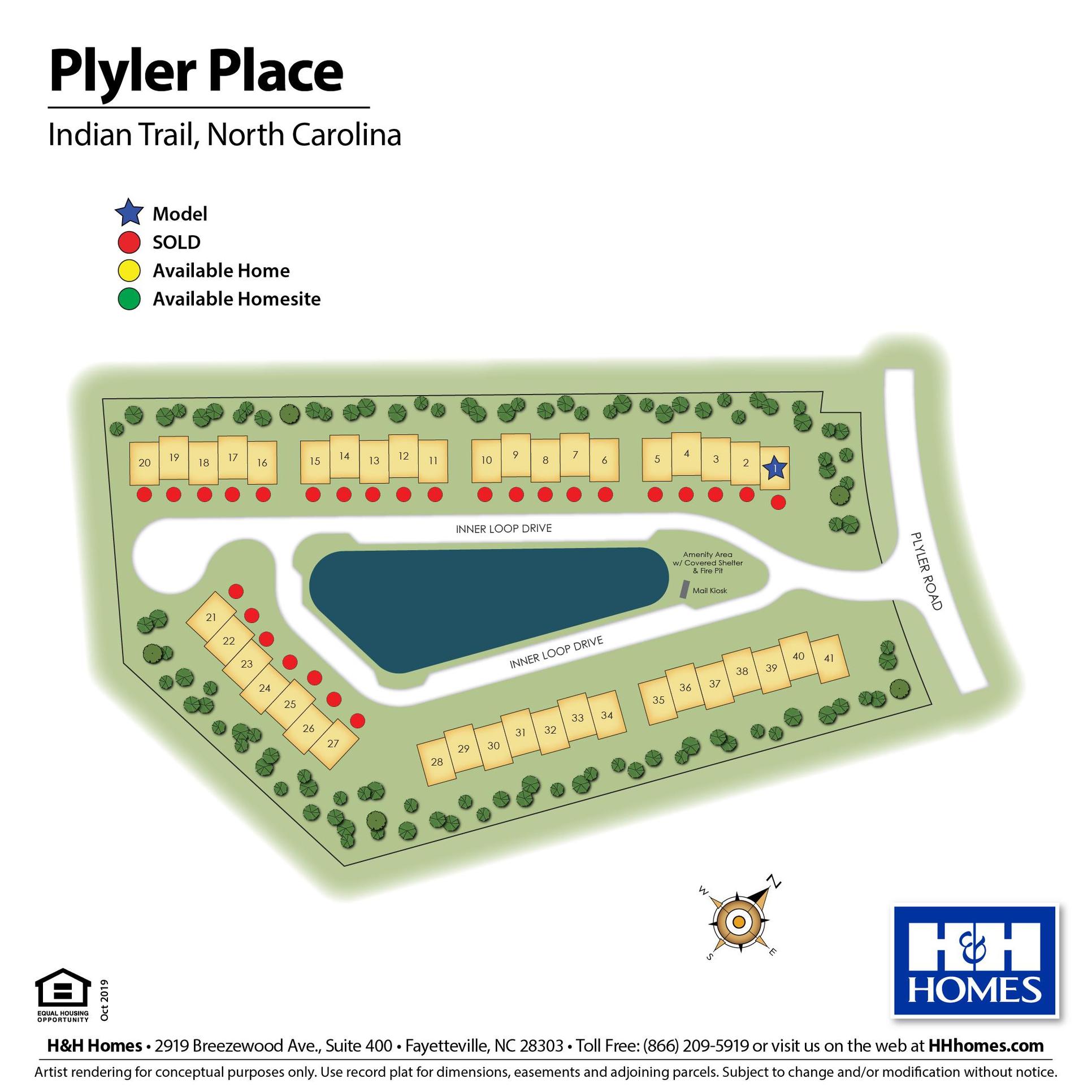 Plyler Place Lot Map