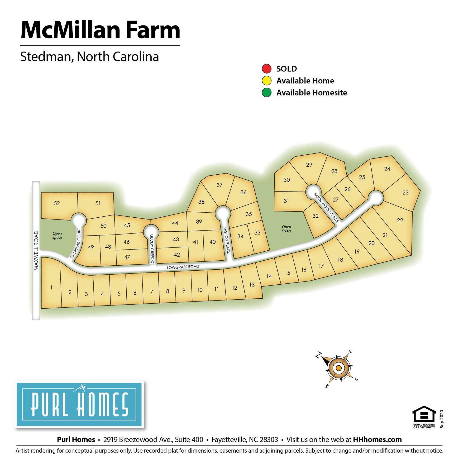 McMillan Farm Lot Map