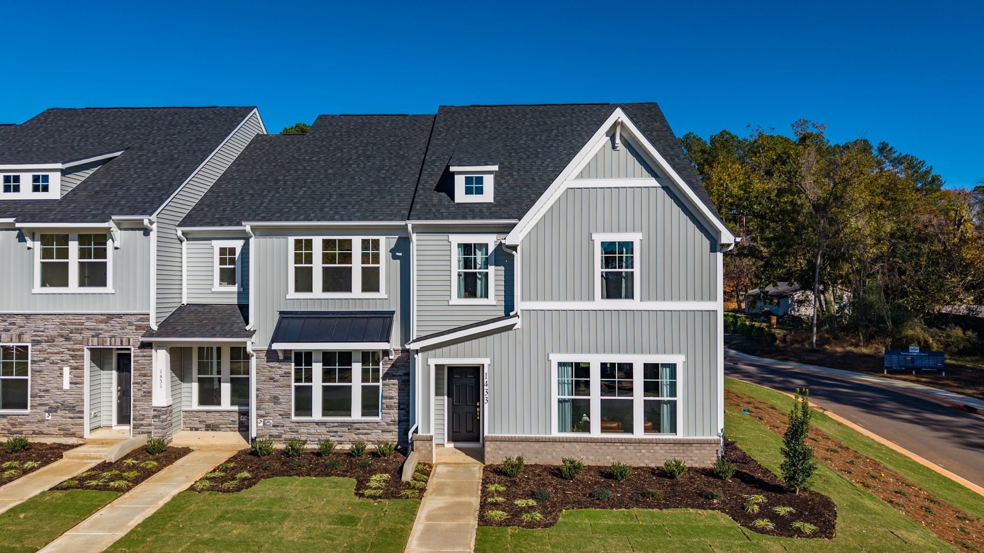 Elevation F - End Unit:Elevation F - End Unit