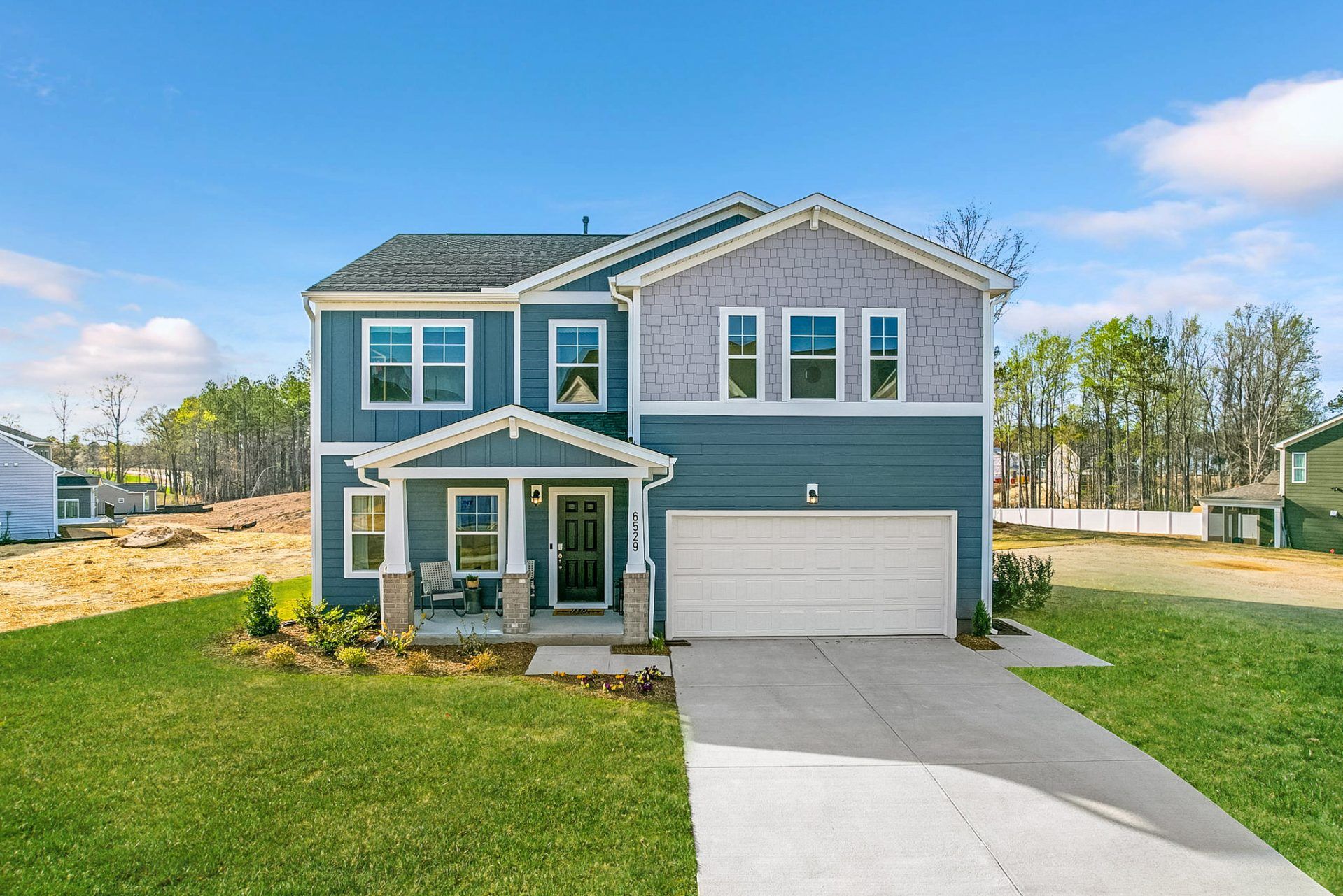 Meadow At Jones Dairy - Curie Craftsman A - Exterior - HHHunt Homes:One Opportunity - Book An Appointment Today!