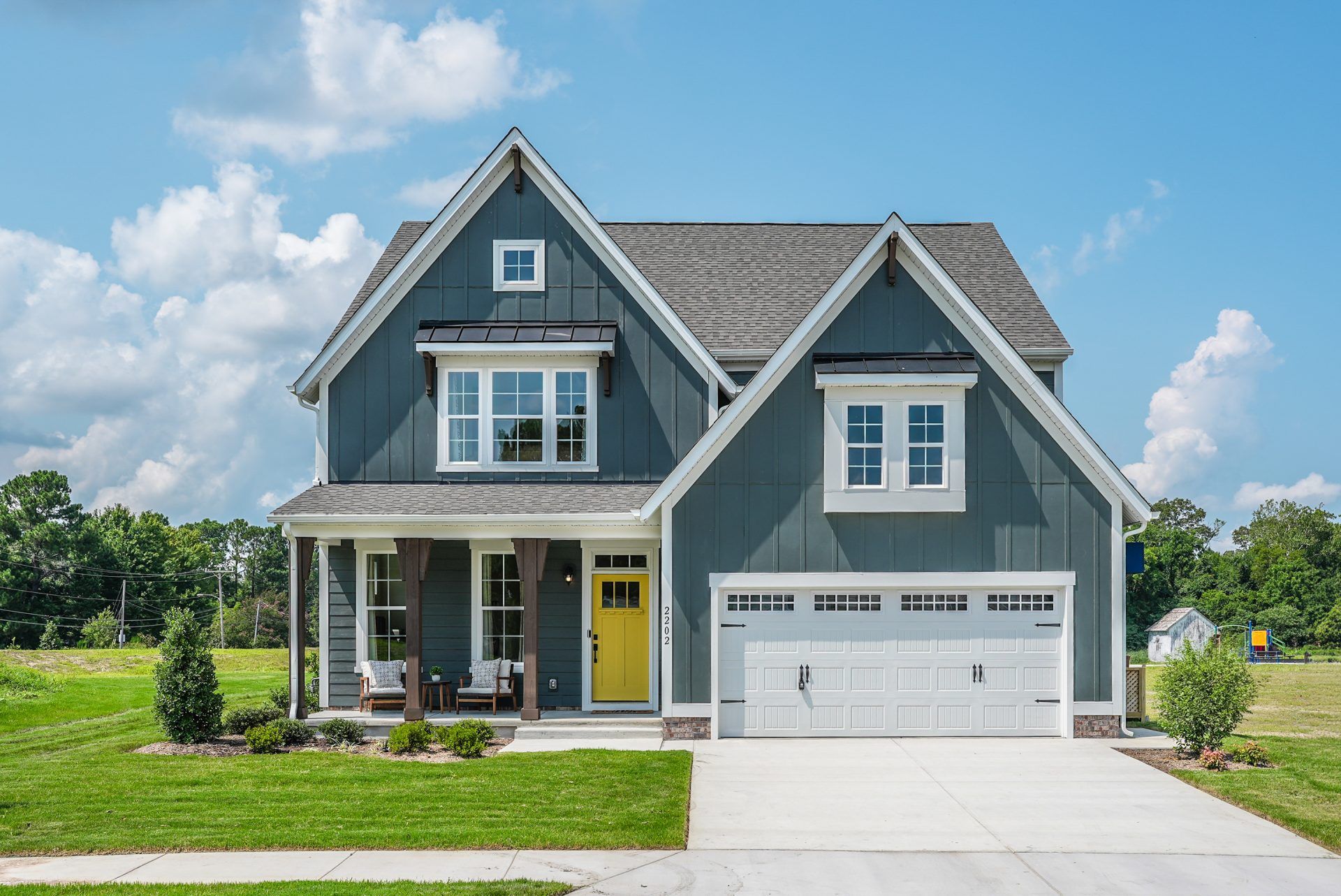 Creekside Reserve - Chatham Farmhouse A - Exterior - HHHunt Homes