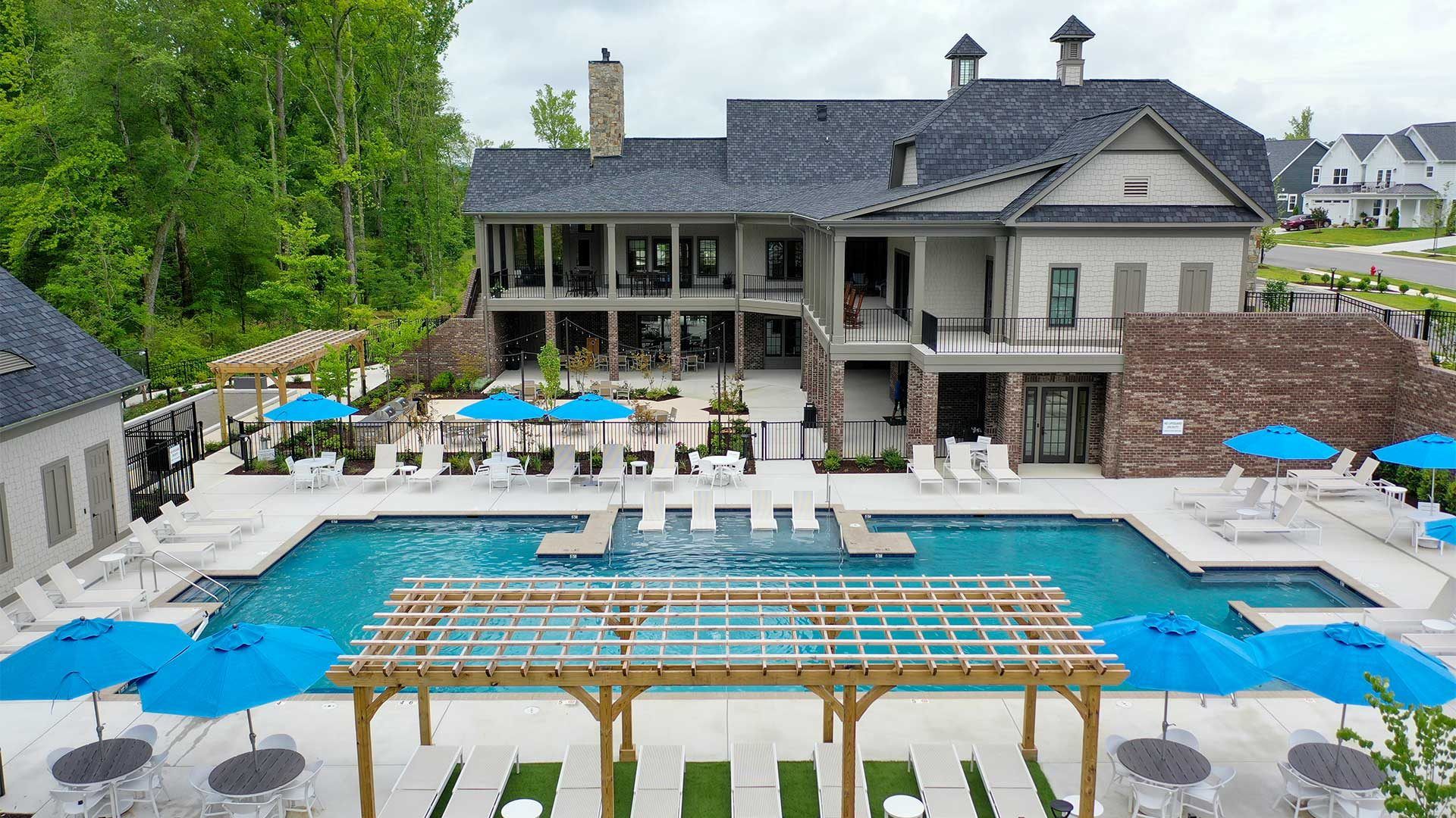 Mosaic at West Creek - Pool and Clubhouse - HHHunt Homes