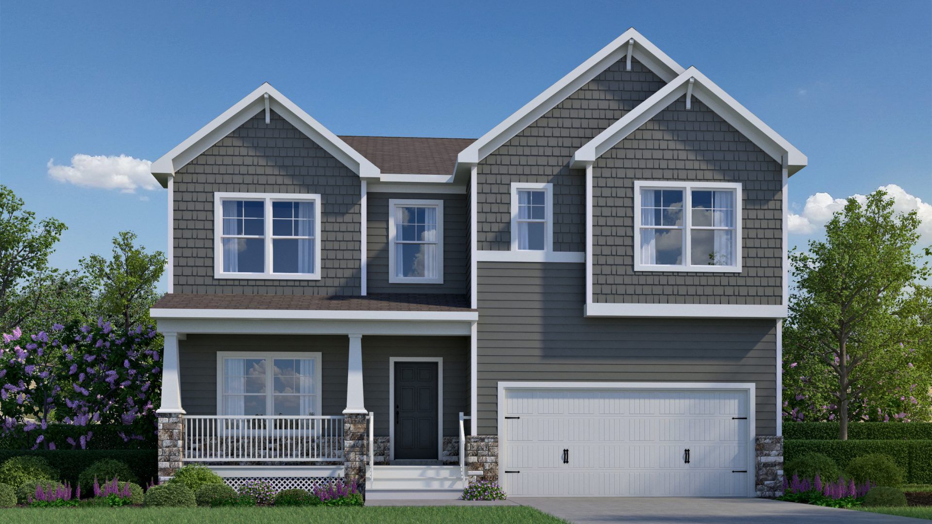 Qualla Trace - Curie Craftsman - Exterior - HHHunt Homes