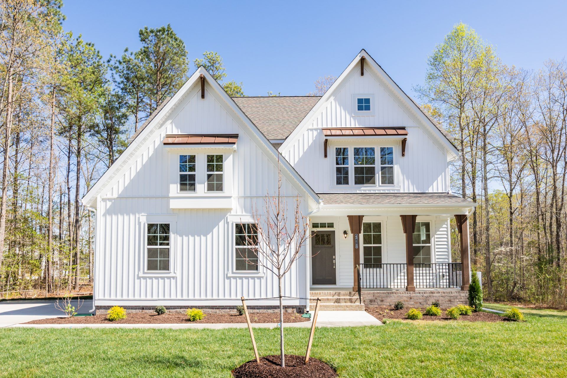 Mount Hermon - Chatham Farmhouse A - Exterior HHHunt Homes
