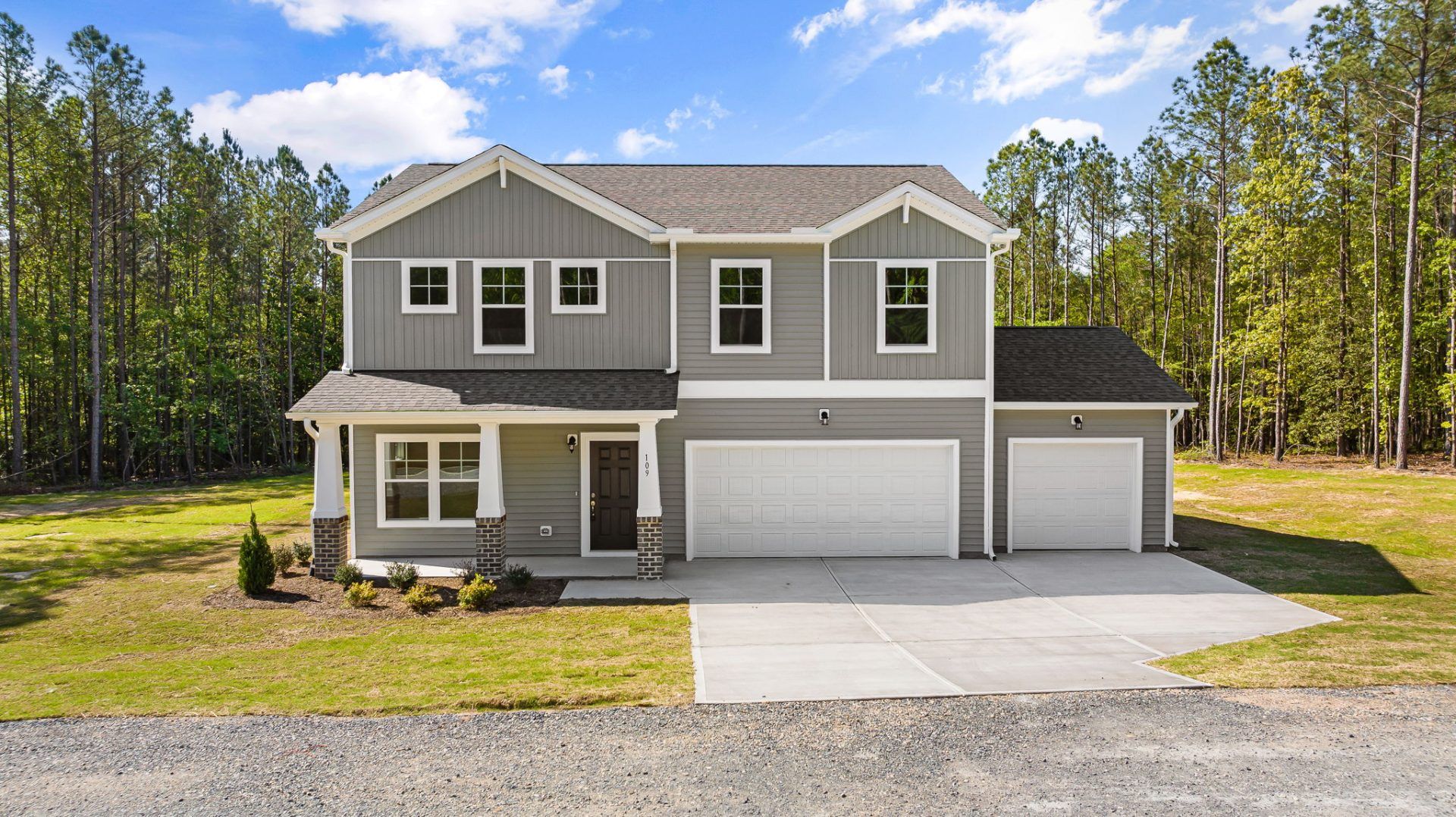 Craftsman A- 3 Car Garage:Craftsman A- 3 Car Garage