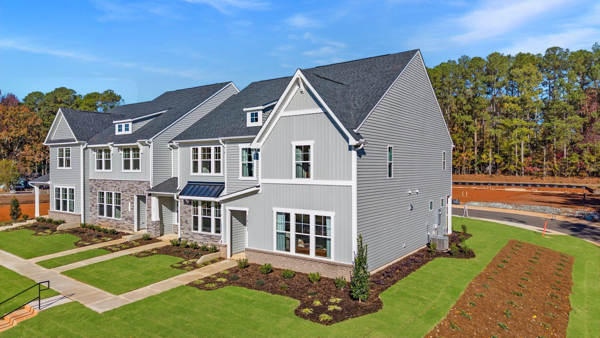 Townes At Central Square - Denville Streetscape - HHHunt Homes:100% Financing Available!Chat With Our Specialist Today!