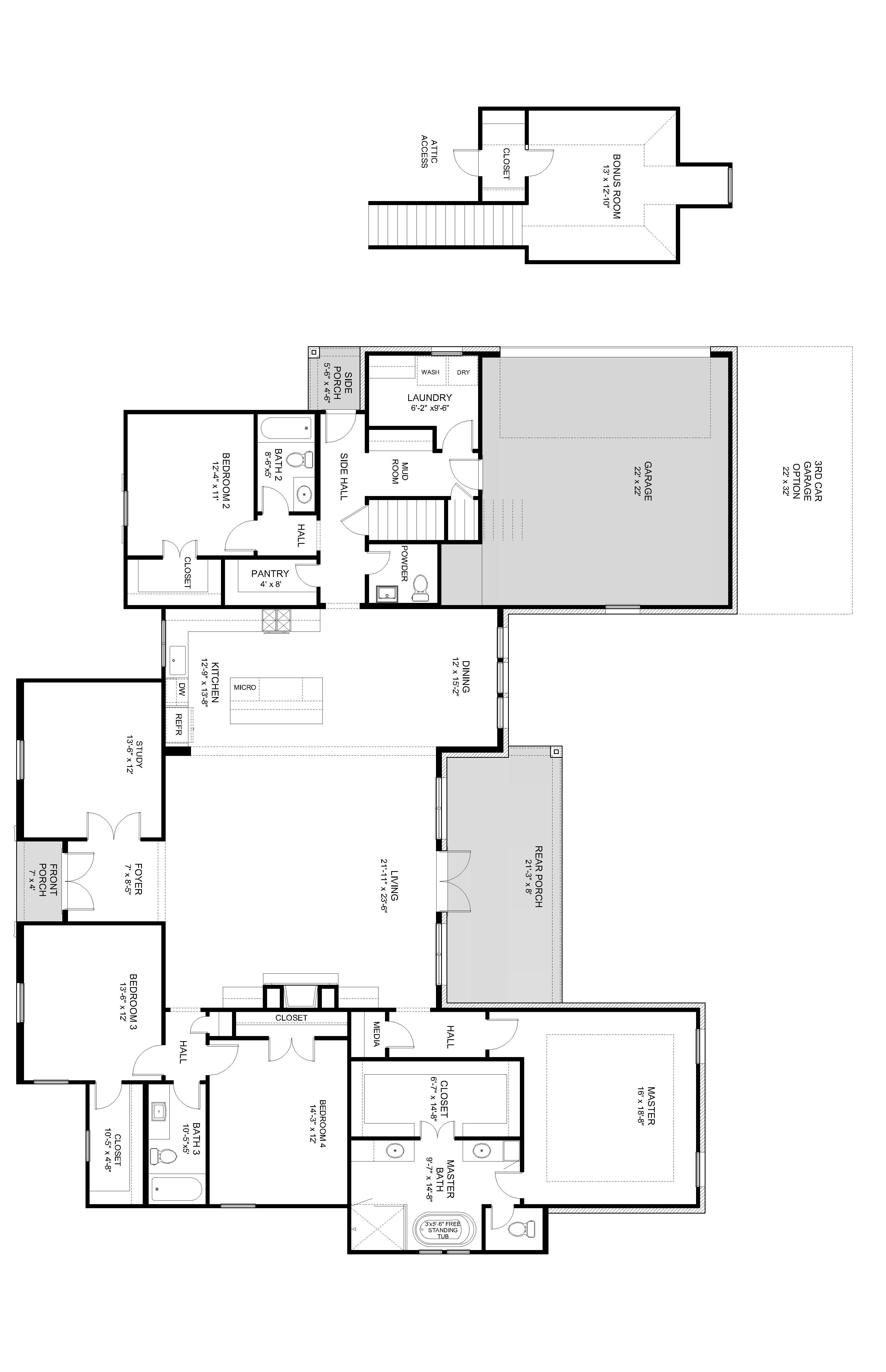 Whitney Plan at Money Hill Plantation in Abita Springs, LA by Highland
