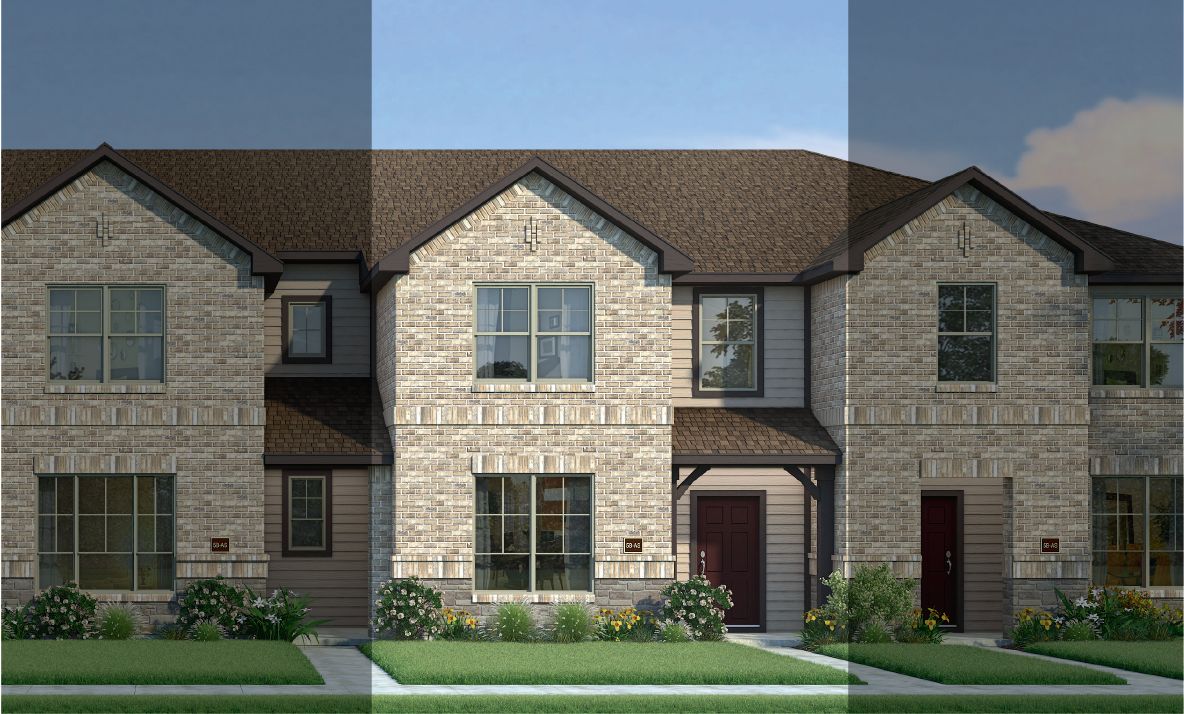 Travis with Elevation 5B Stone Exterior 2023 Townhomes:Travis with Elevation 5B Stone Exterior 2023 Townhomes