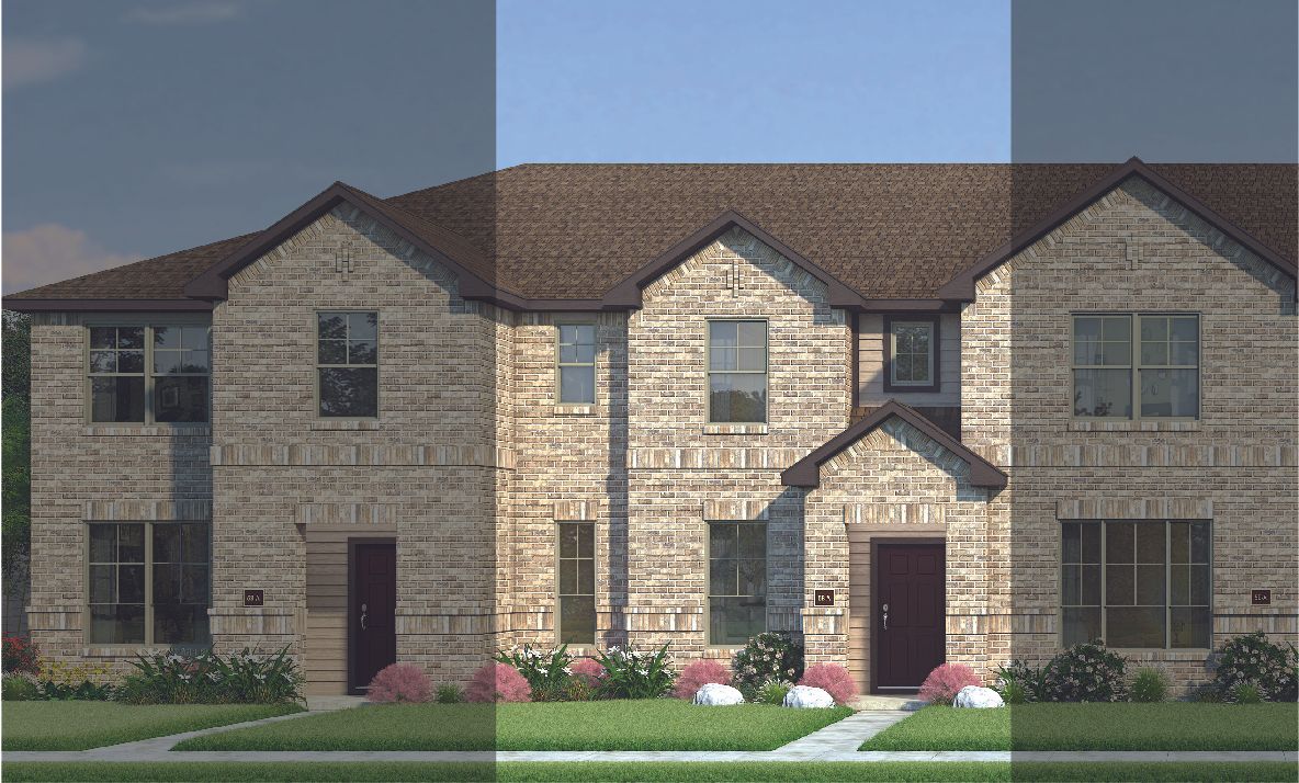 Crockett with Elevation 5B Brick Exterior 2023 Townhomes:Crockett with Elevation 5B Brick Exterior 2023 Townhomes