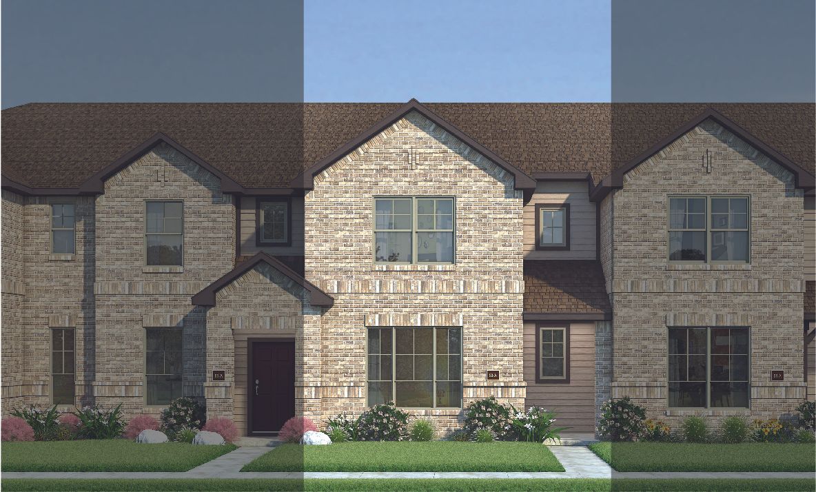 Bowie with Elevation 5B Brick Exterior 2023 Townhomes:Bowie with Elevation 5B Brick Exterior 2023 Townhomes