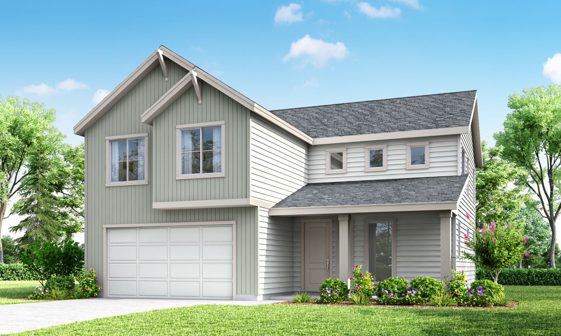 Elevation A:The 2158