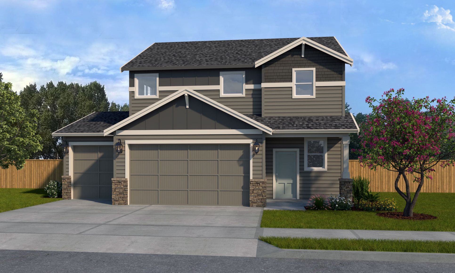 Elevation A:Plan 1609