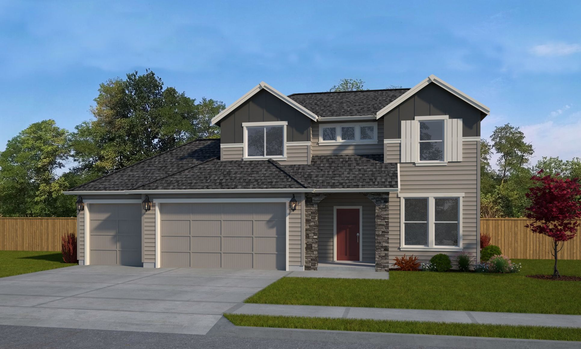 Elevation B:Plan 2260