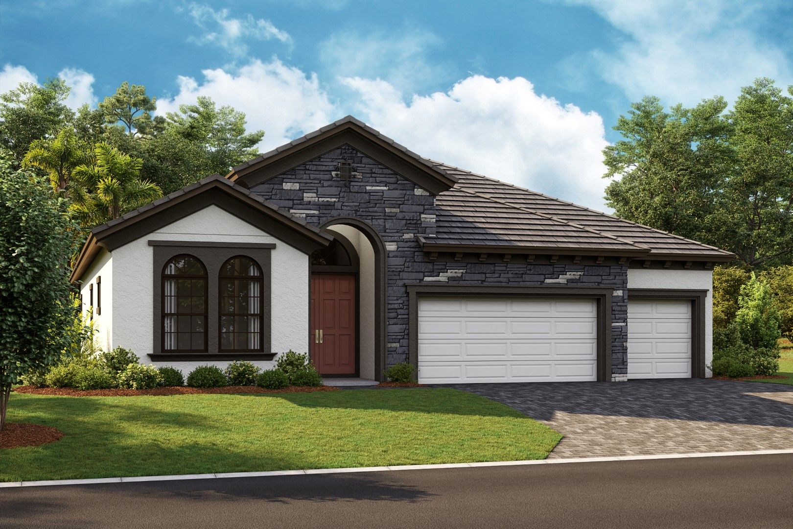 Biscayne I - Mediterranean B - FMD12 Color Scheme:Biscayne I - Mediterranean B - FMD12 Color Scheme - Flat Tile