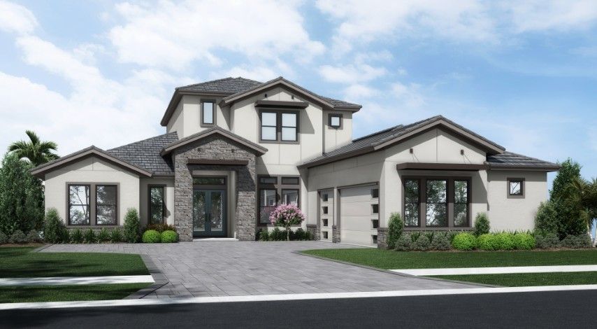 Calabria II - Modern Coastal - MPMC6 Color Scheme:Calabria II - Modern Coastal - MPMC6 Color Scheme - Flat Tile