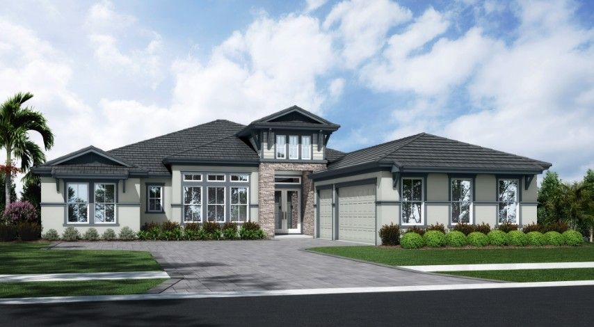 Lombardy Grande I-Flat Tile-Coastal D - MPC3 Color:Lombardy Grande I-Flat Tile-Coastal D - MPC3 Color Scheme