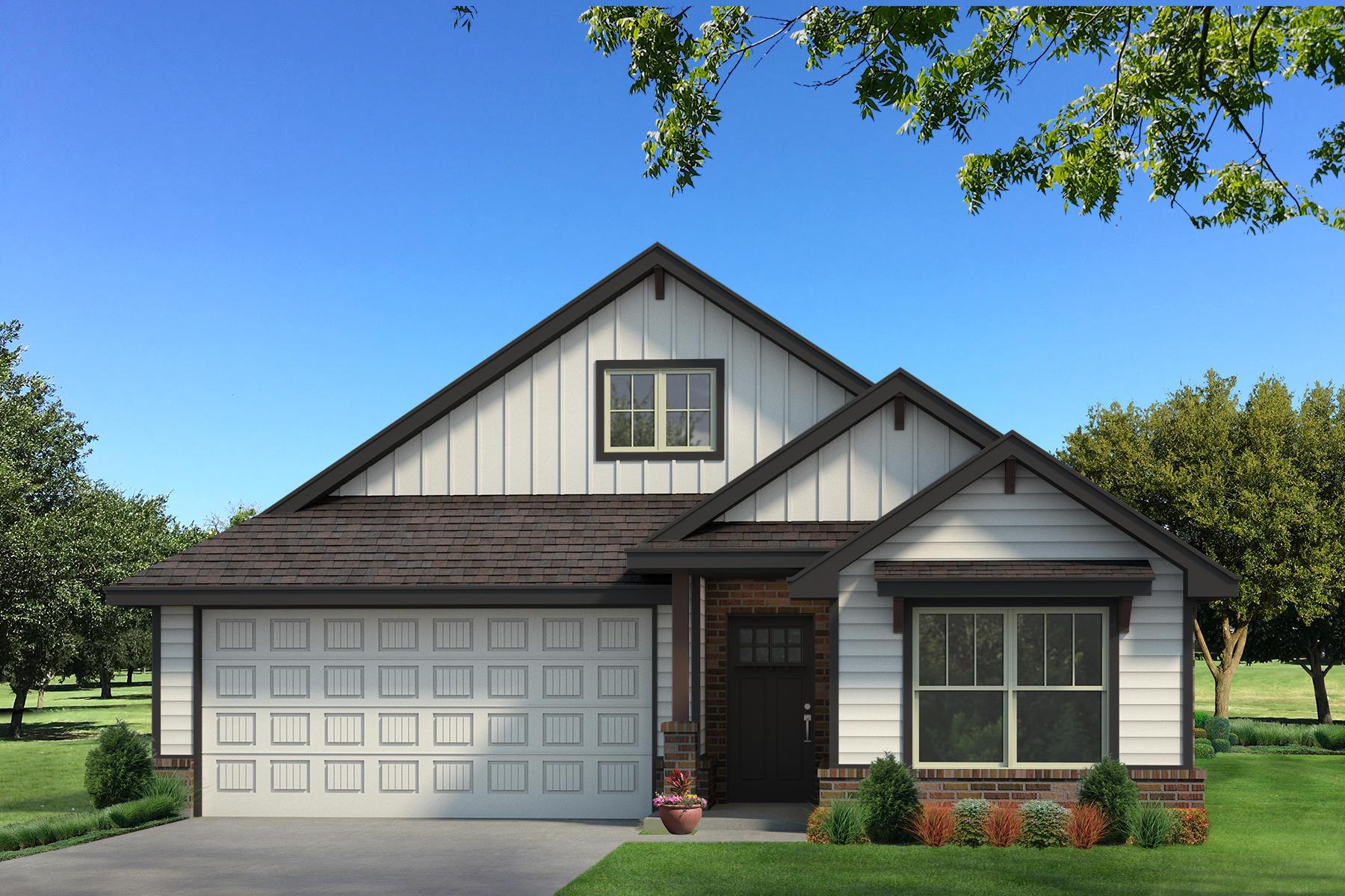Homes by Taber Dudley Floor Plan with Siding - Black and White:Homes by Taber Dudley Floor Plan with Siding - Black and White
