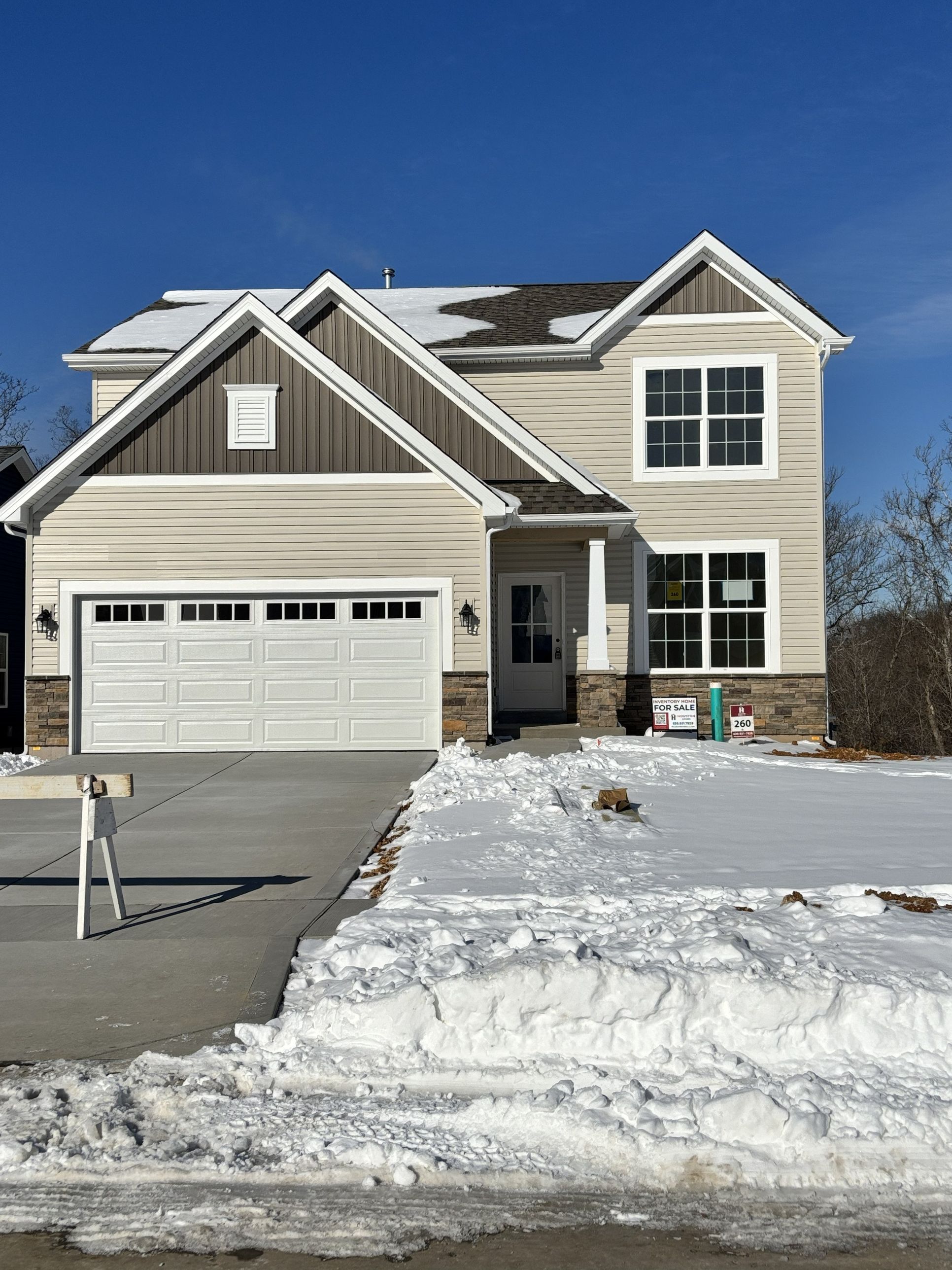 609 Brinton Court:Winter Exterior