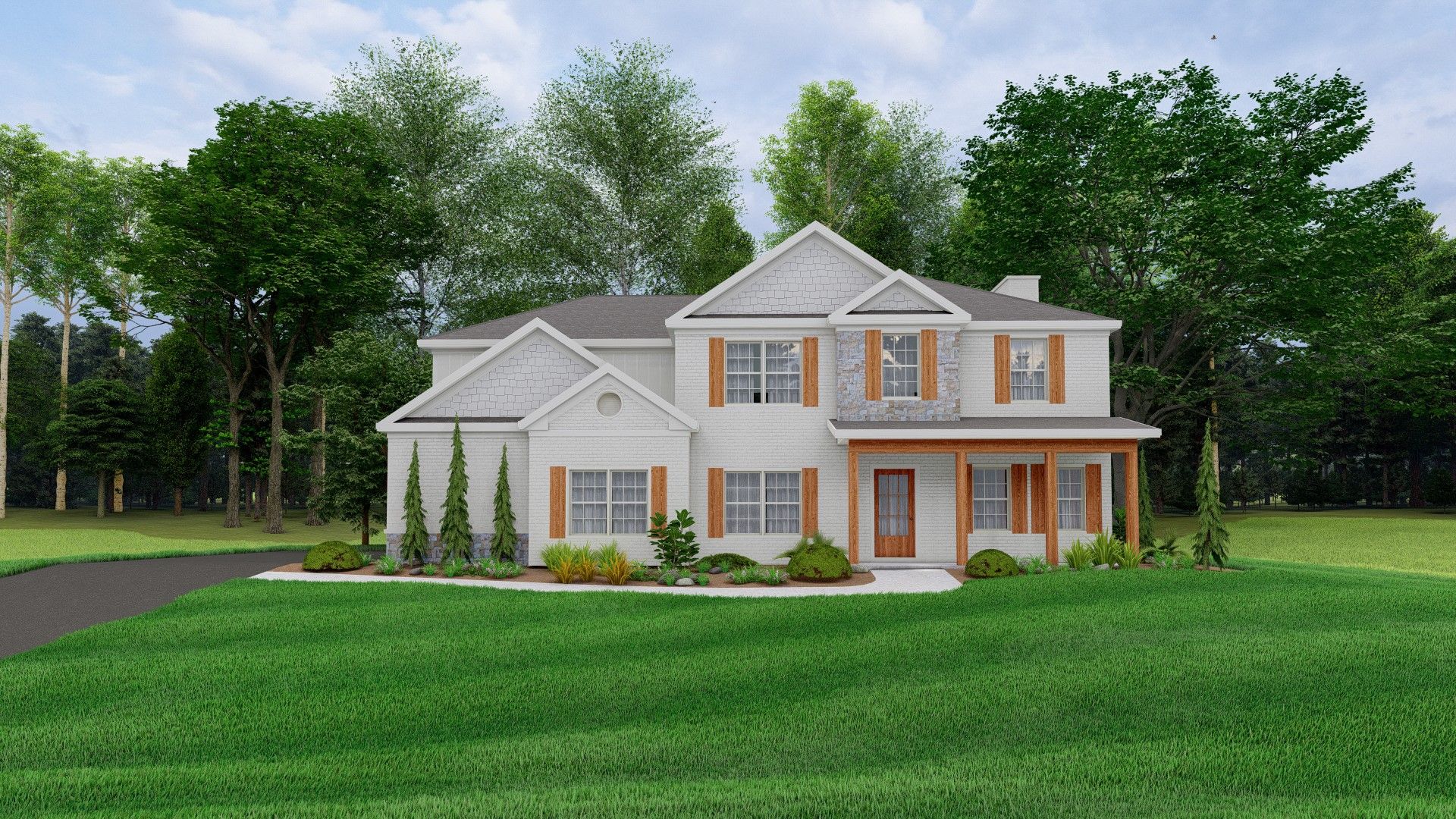 Elevation A - Garage Side Left:Jackson