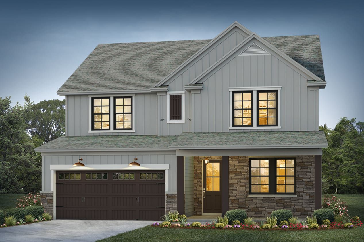 Exterior:Belmont Elevation 1 Fair Isle Color Package