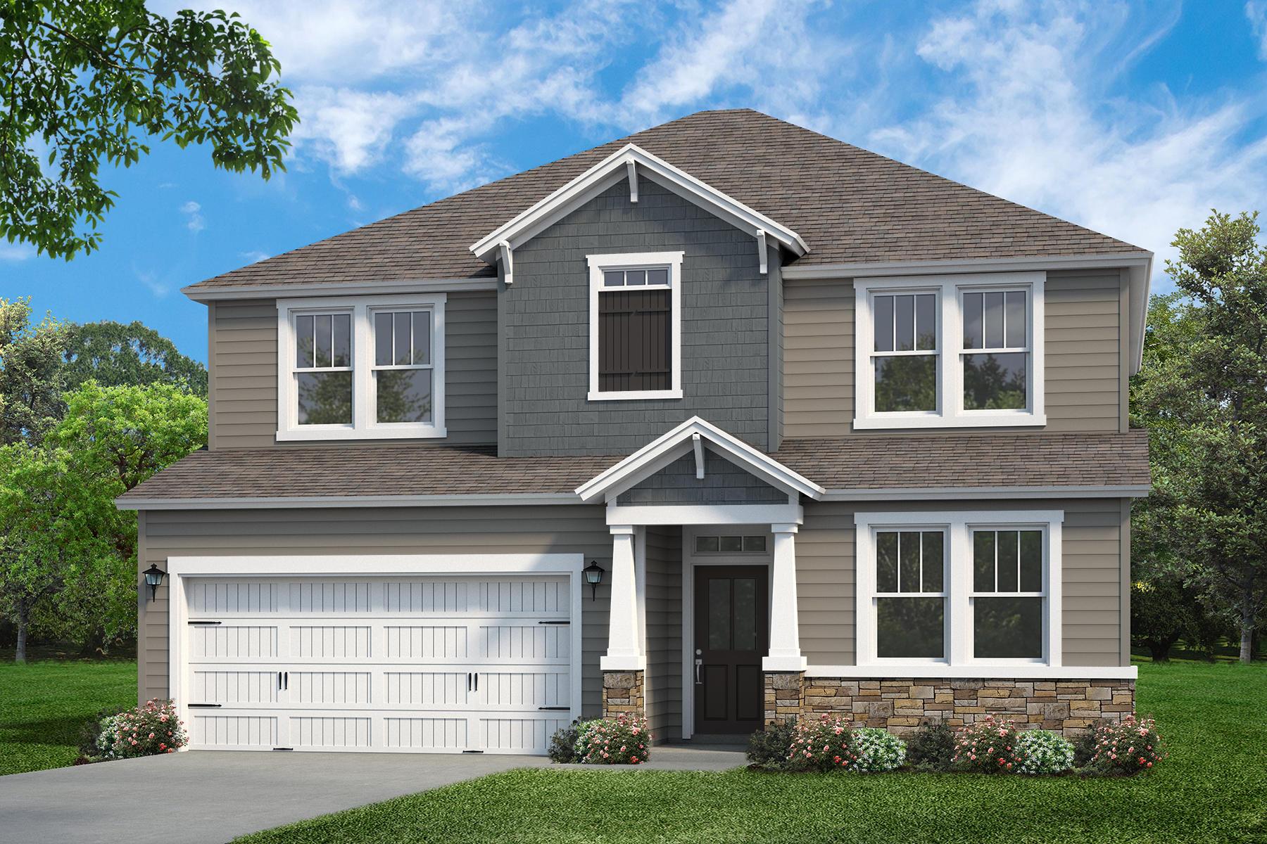 Exterior:Colleton Craftsman Elevation