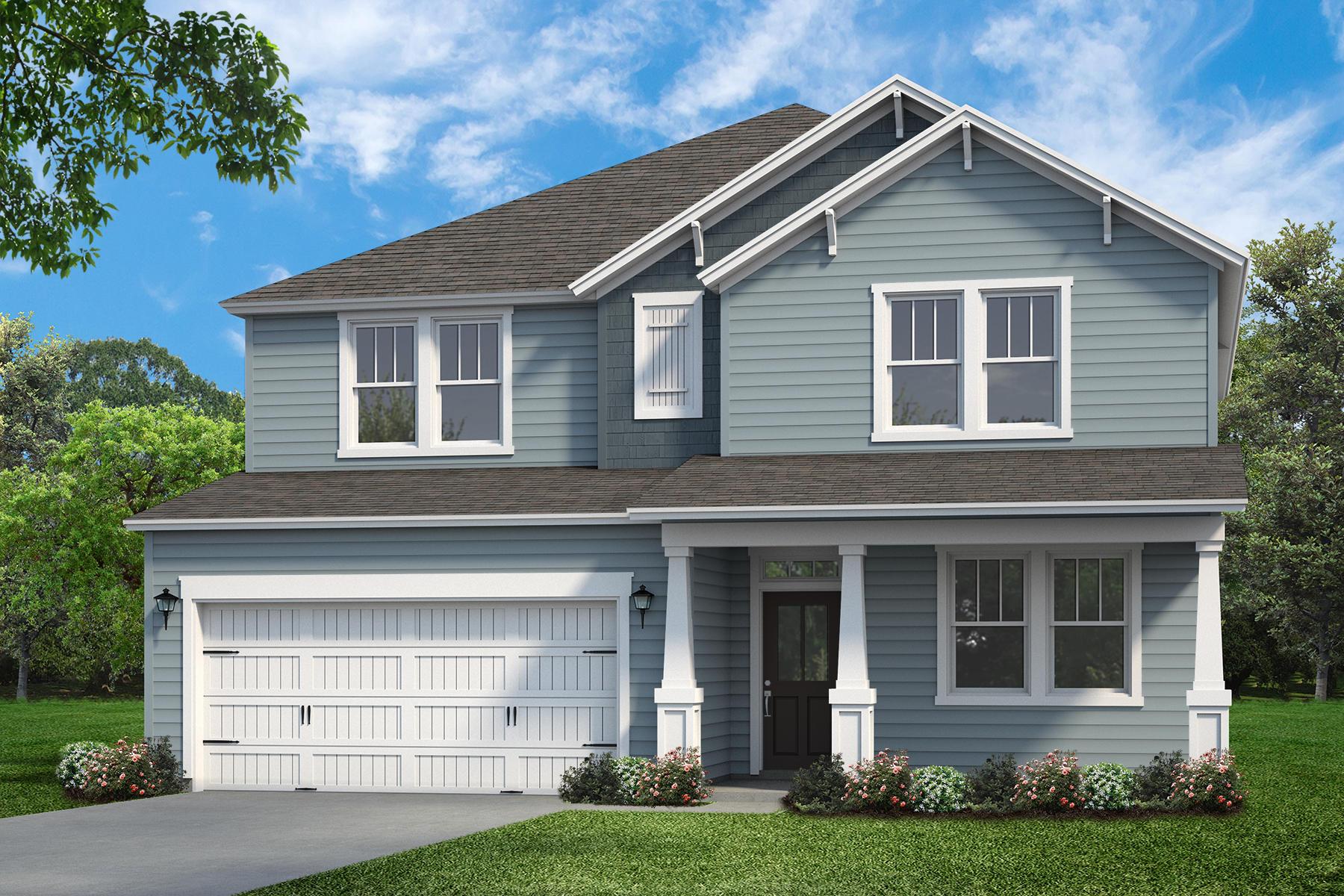 Exterior:Beaufort Craftsman Elevation