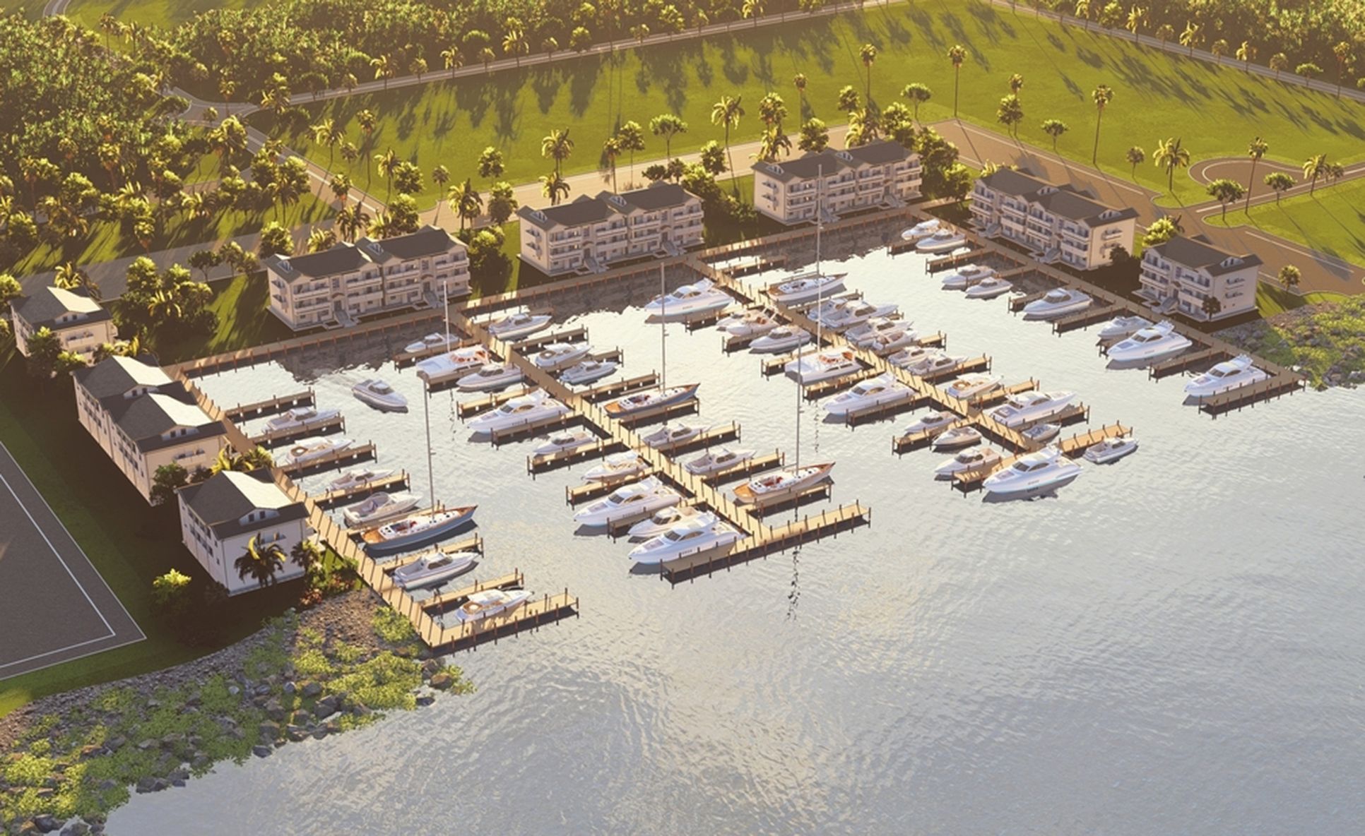 Veranda Bay Marina Aerial View