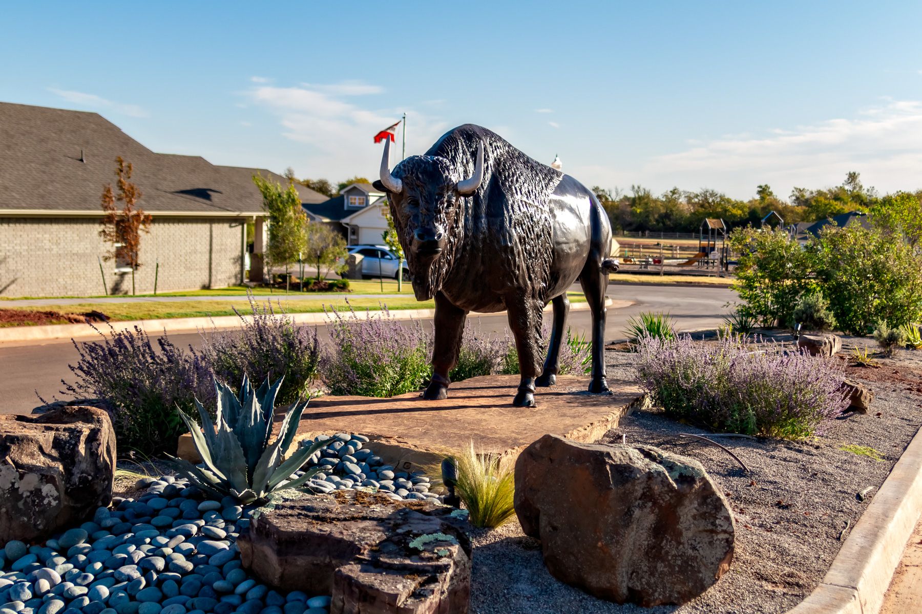 Bison Creek Entrance new homes piedmont, ok