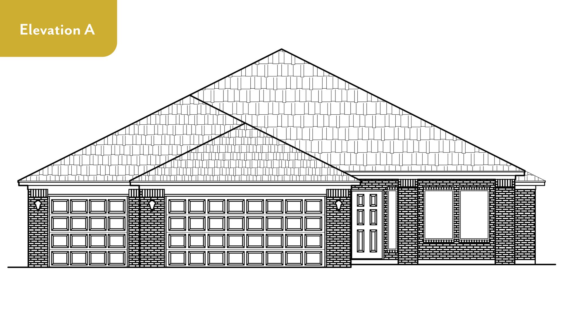 Kingston - Elevation A:Kingston - Elevation A