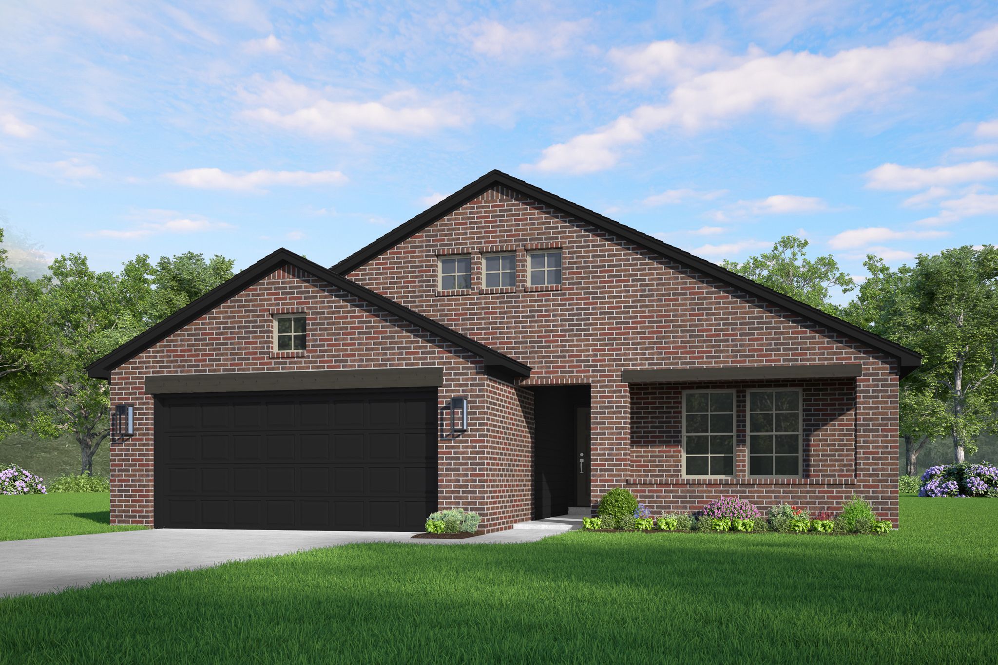Charleston Tudor - Elevation E rendering:Tudor - Elevation E