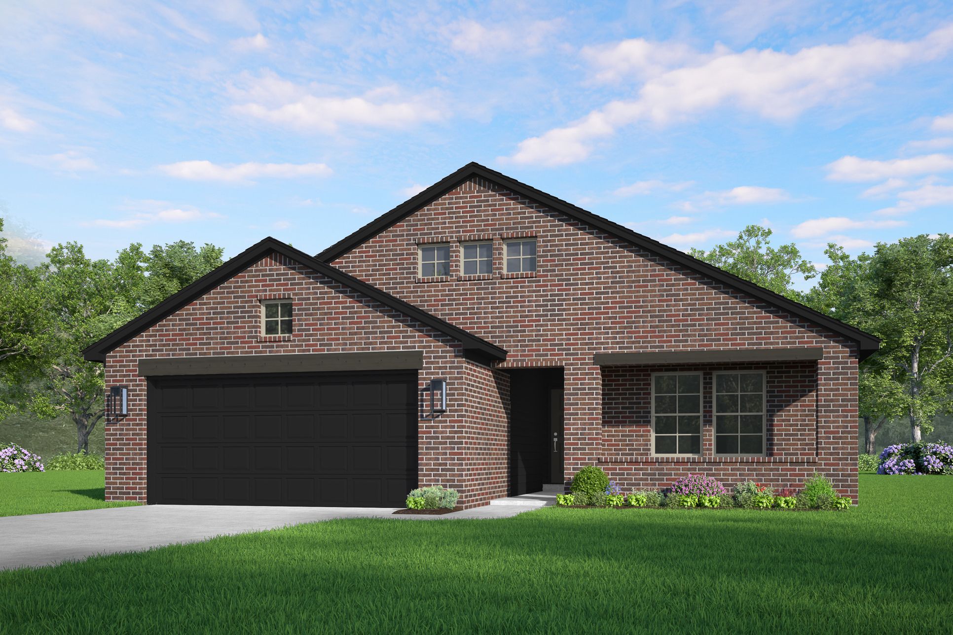 Charleston Tudor - Elevation E rendering:Tudor - Elevation E